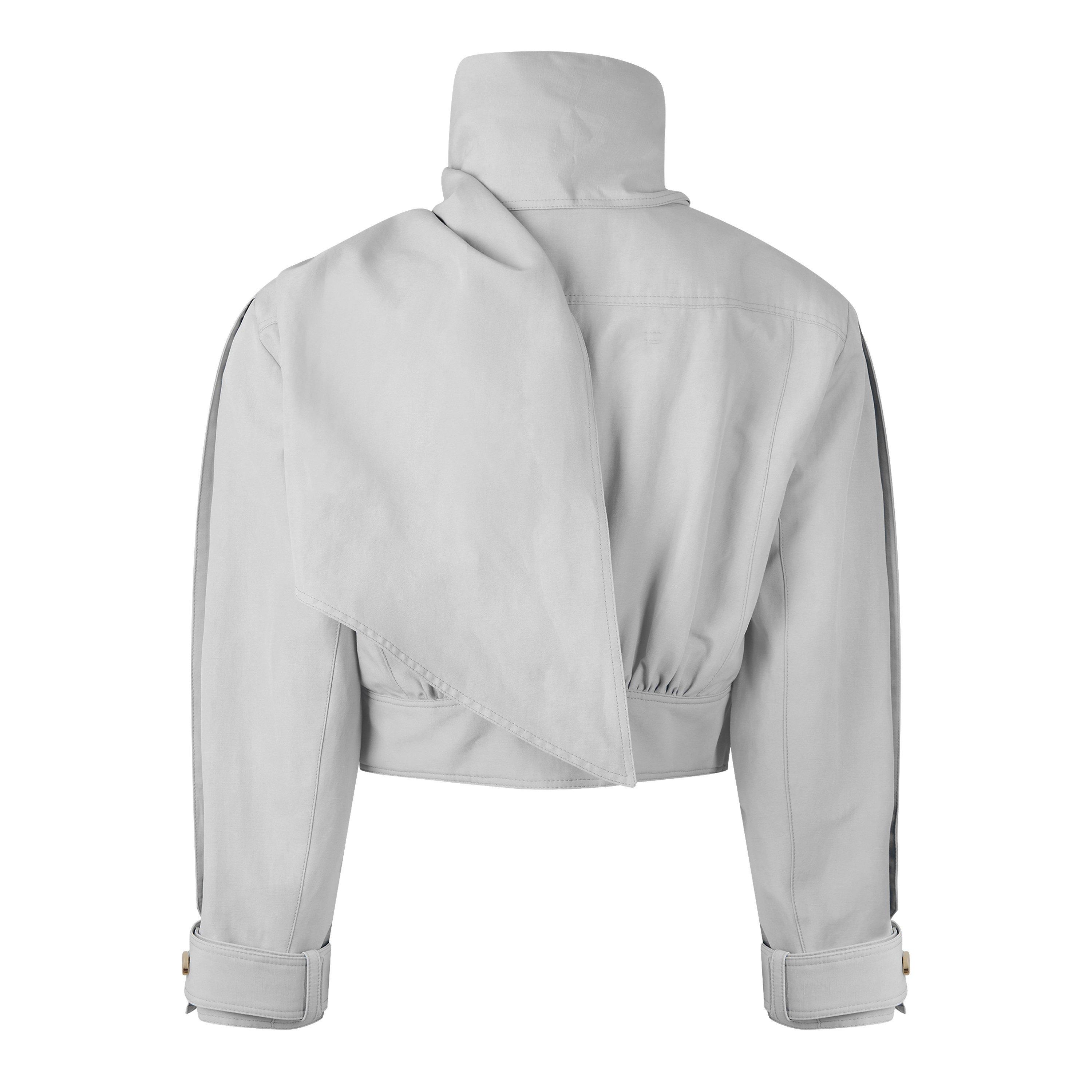 Storm Grey - Chloe - Women's Leather Jacket - 2