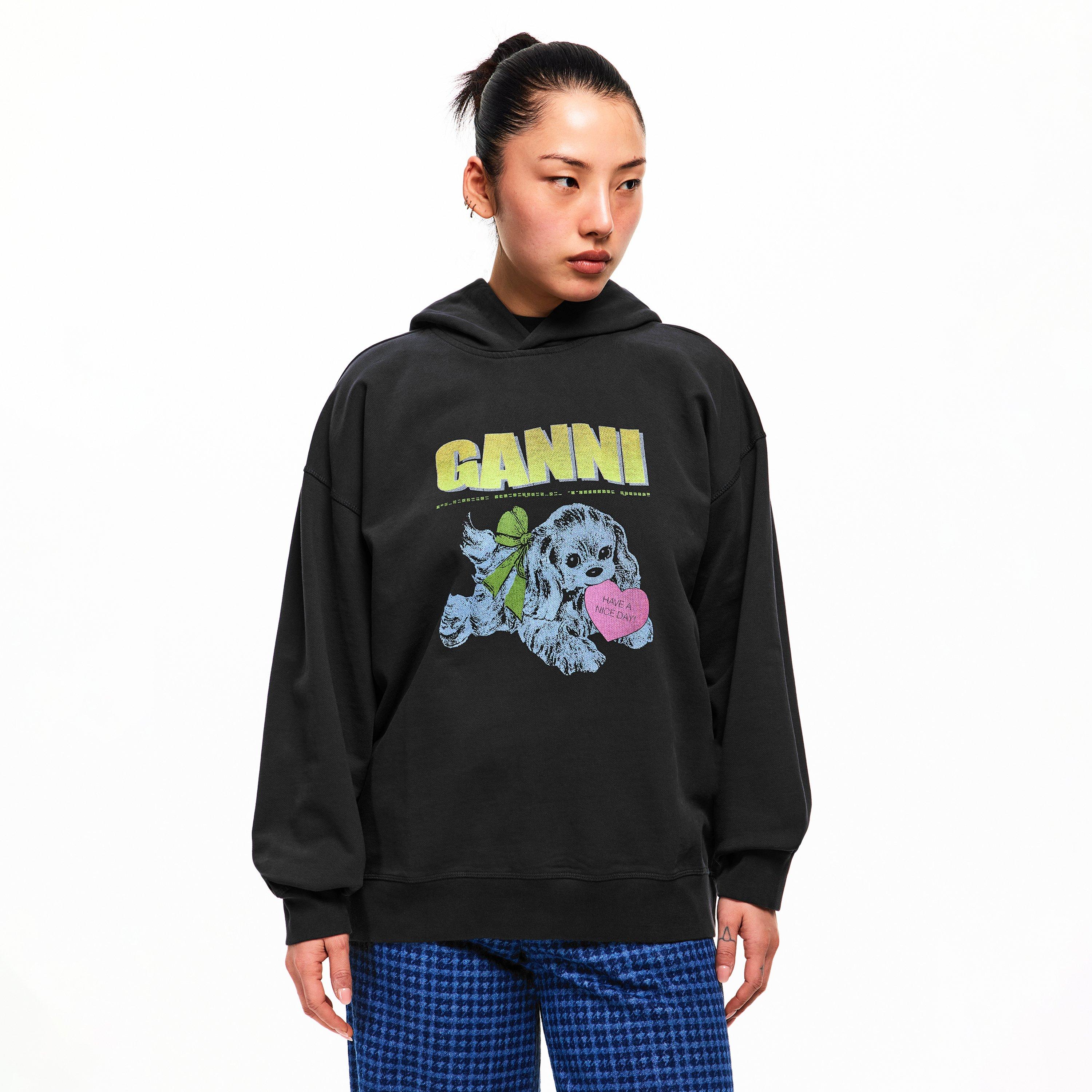 Phantom - Ganni - Women's Isoli Ovrsze Cropped Hoodie - 3