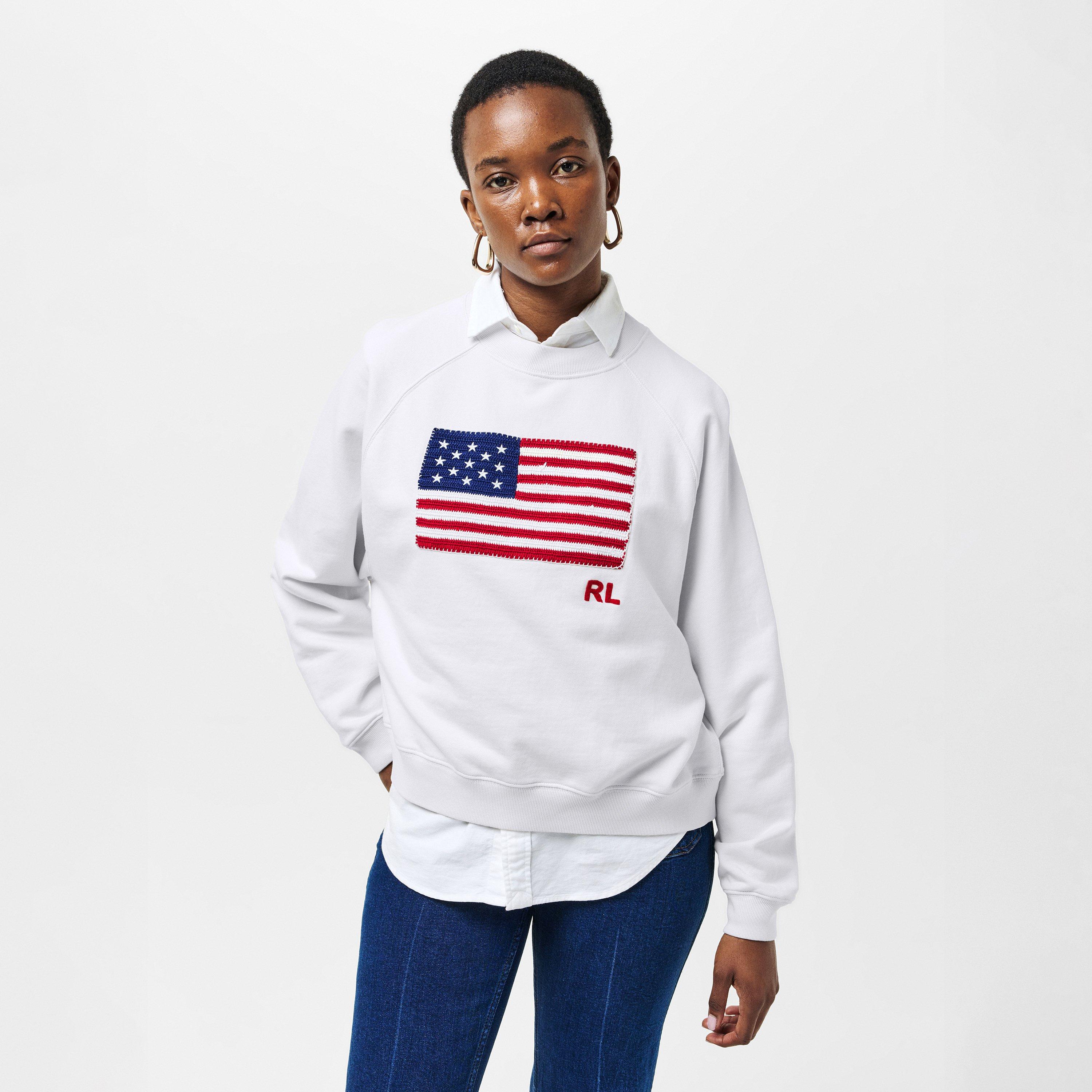 NEVIS - Polo Ralph Lauren - Women's Flag Crew Sweatshirt - 3