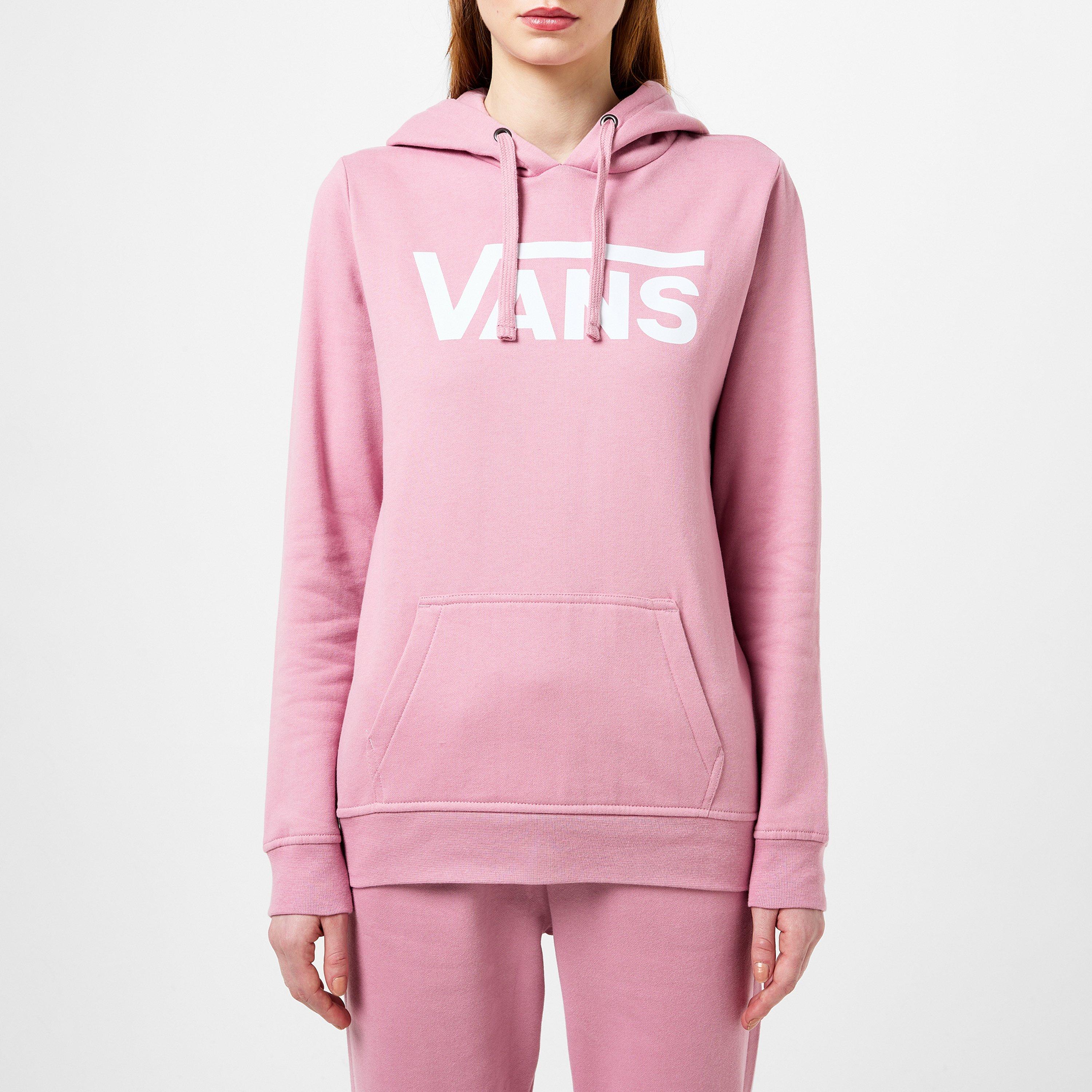 Pink vans hoodie womens online