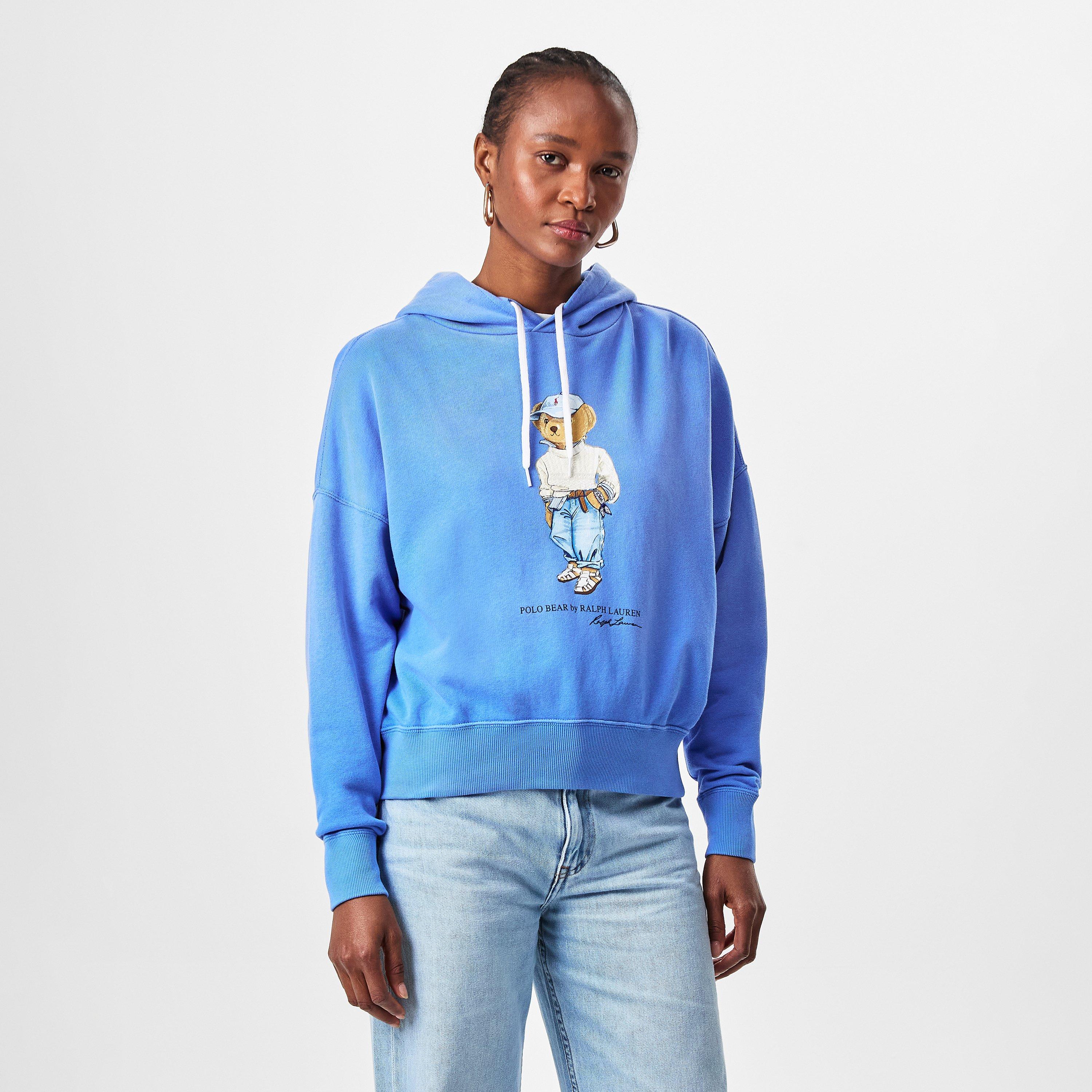 SUMMER BLUE - Polo Ralph Lauren - Women's Bear Hoodie - 3