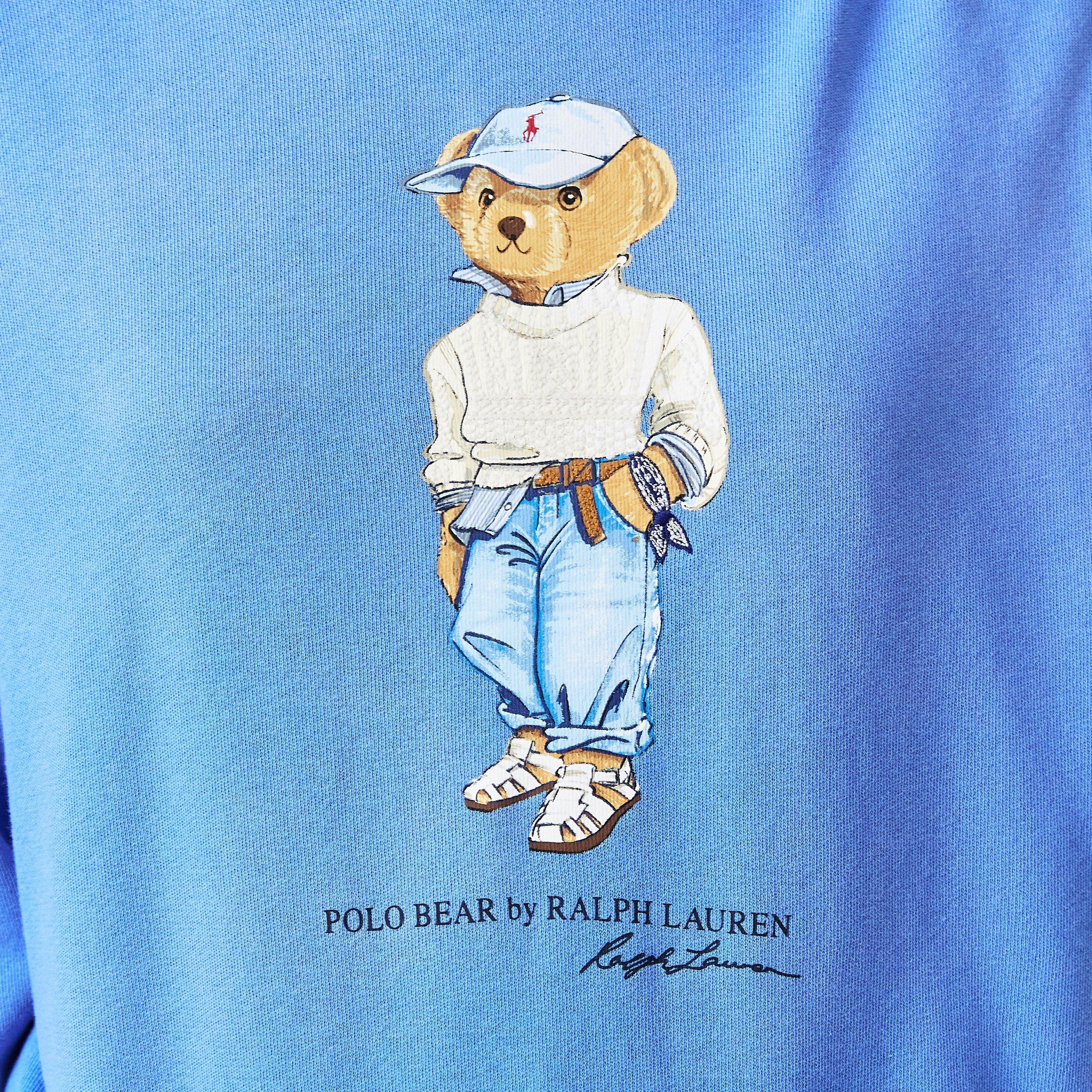 SUMMER BLUE - Polo Ralph Lauren - Women's Bear Hoodie - 5