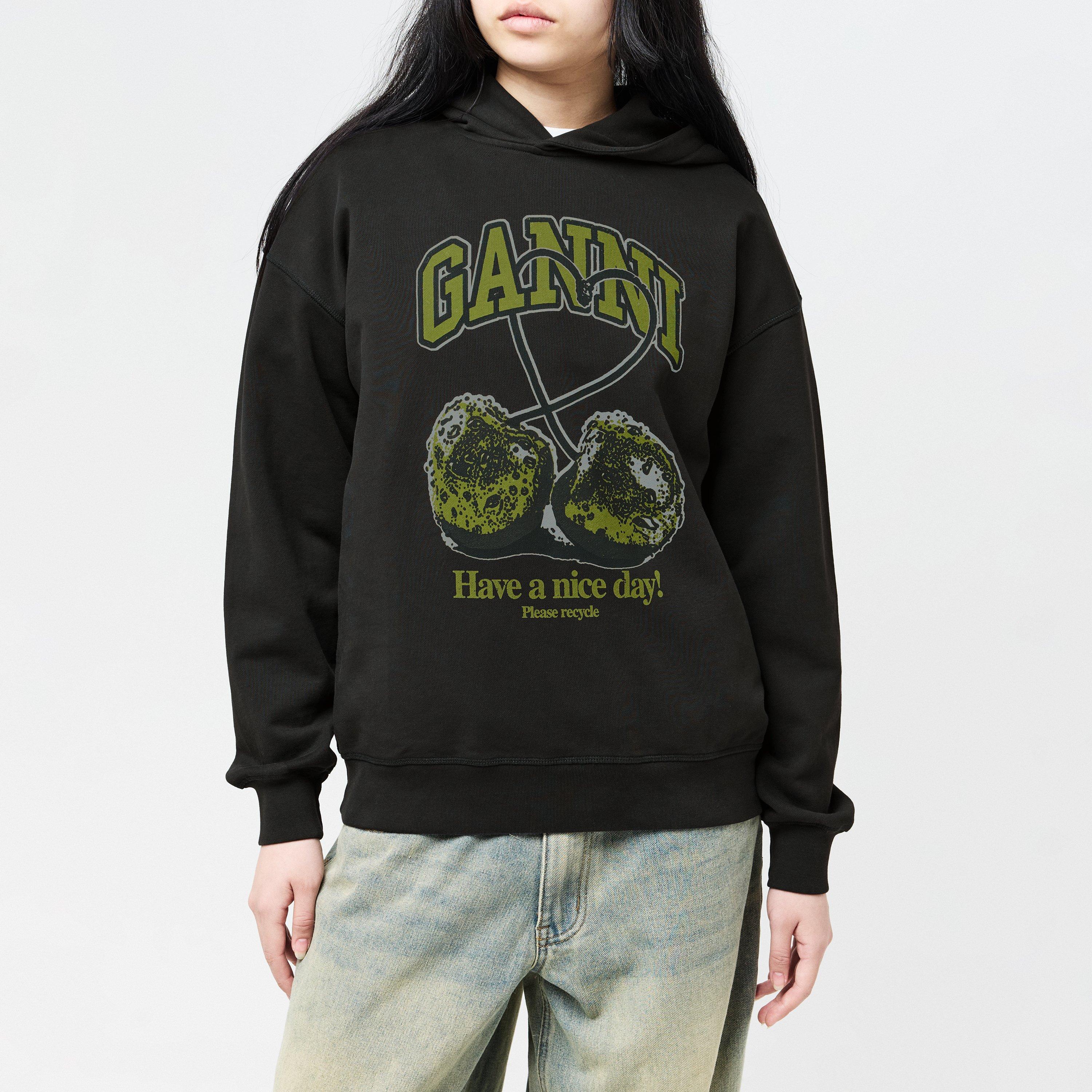Cherry - Ganni - Women's Cherry Relaxed Hoodie - 1