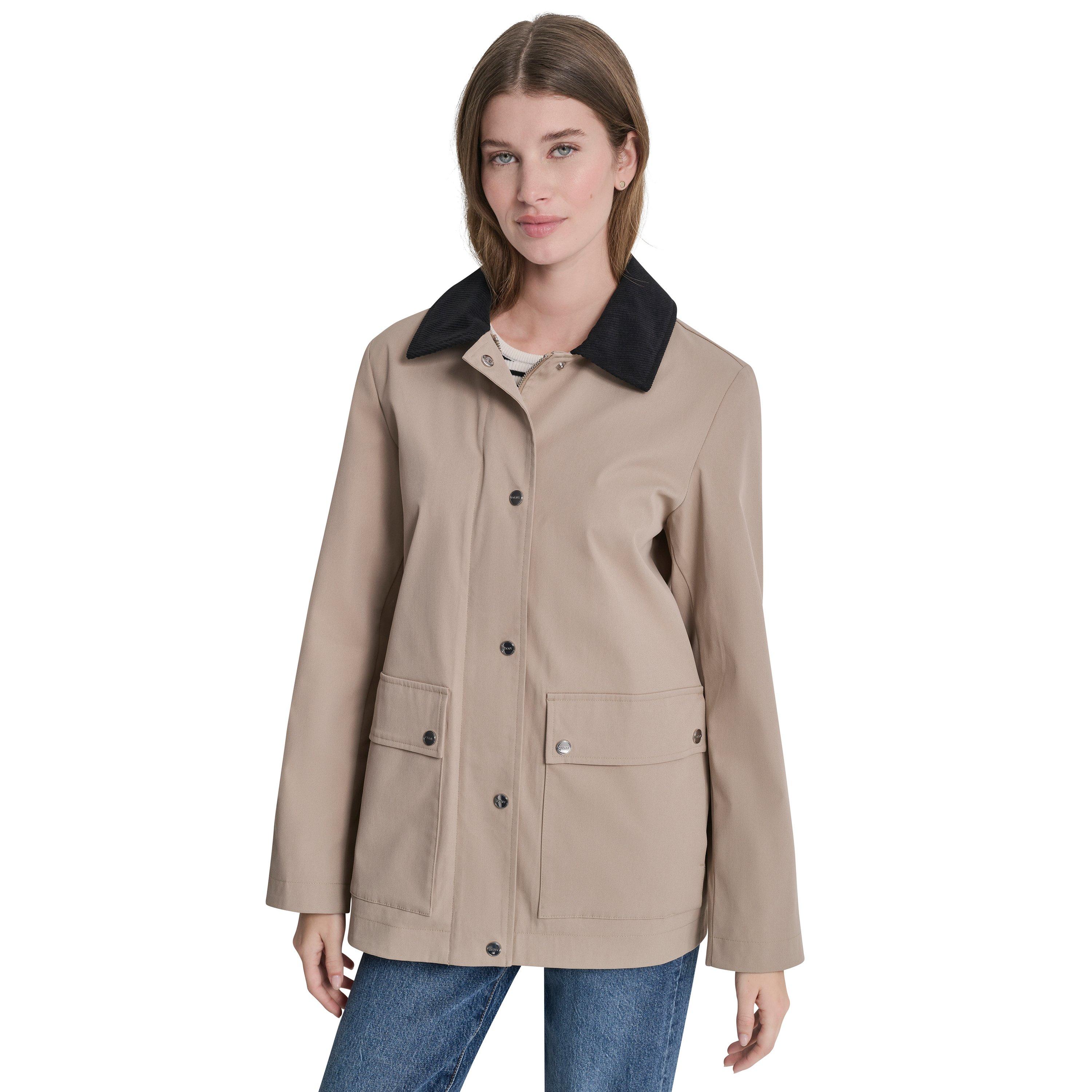 Khaki - DKNY - DKNY Y79 Barn Jkt Ld62 - 5