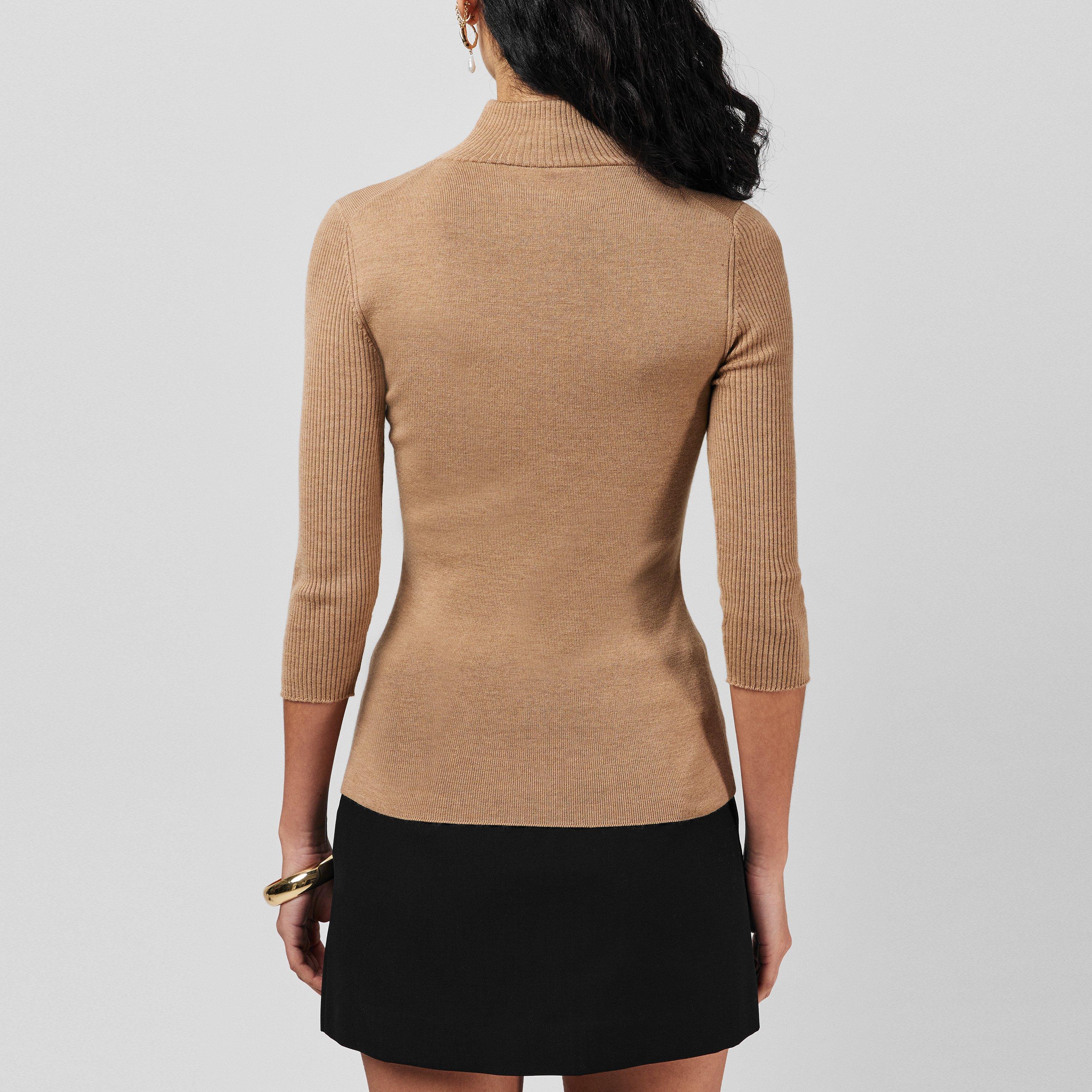 Sandstorm - Victoria Beckham - Women's Quarter-Zip Fleece - 3