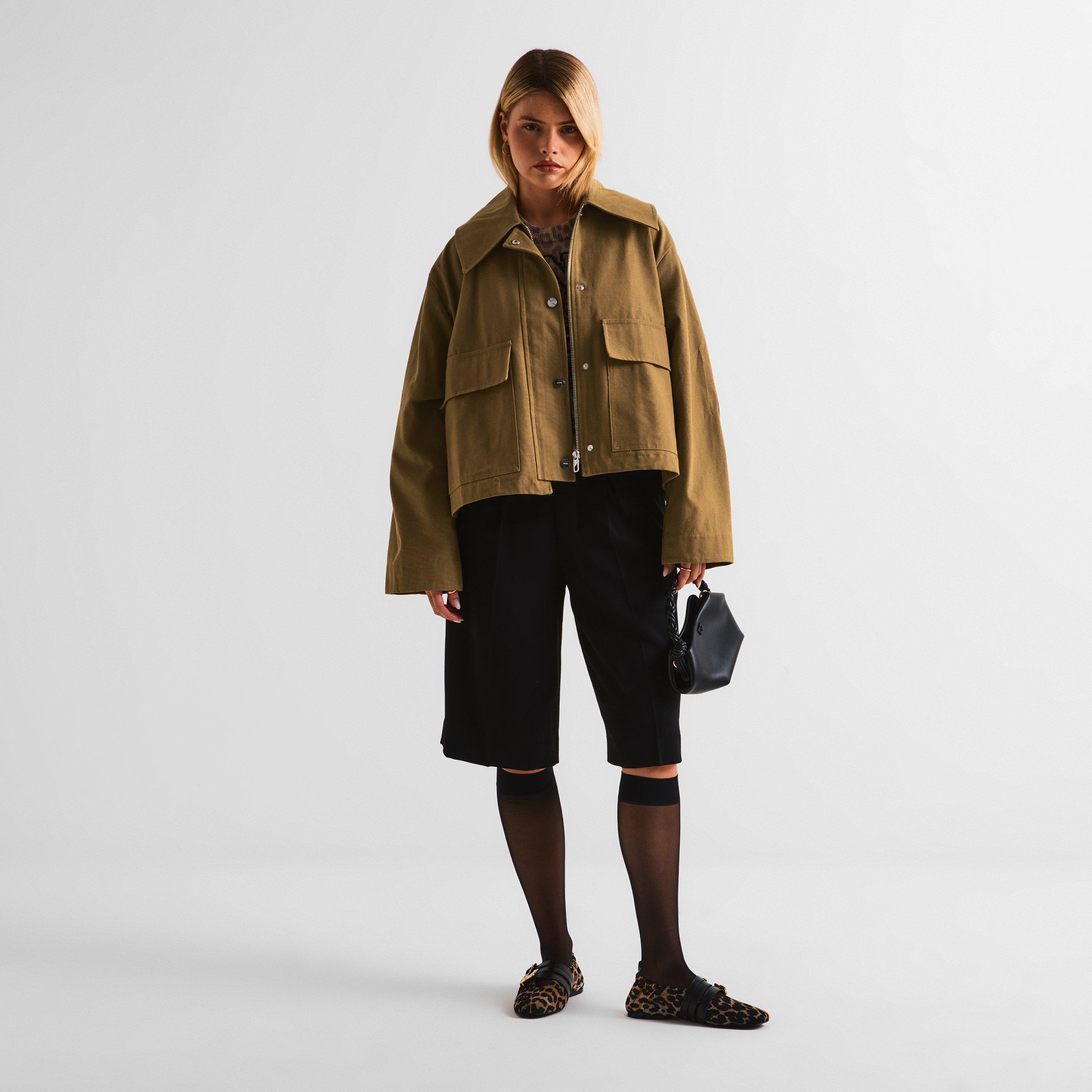 Ermine - Ganni - Women's Barn Jacket - 6