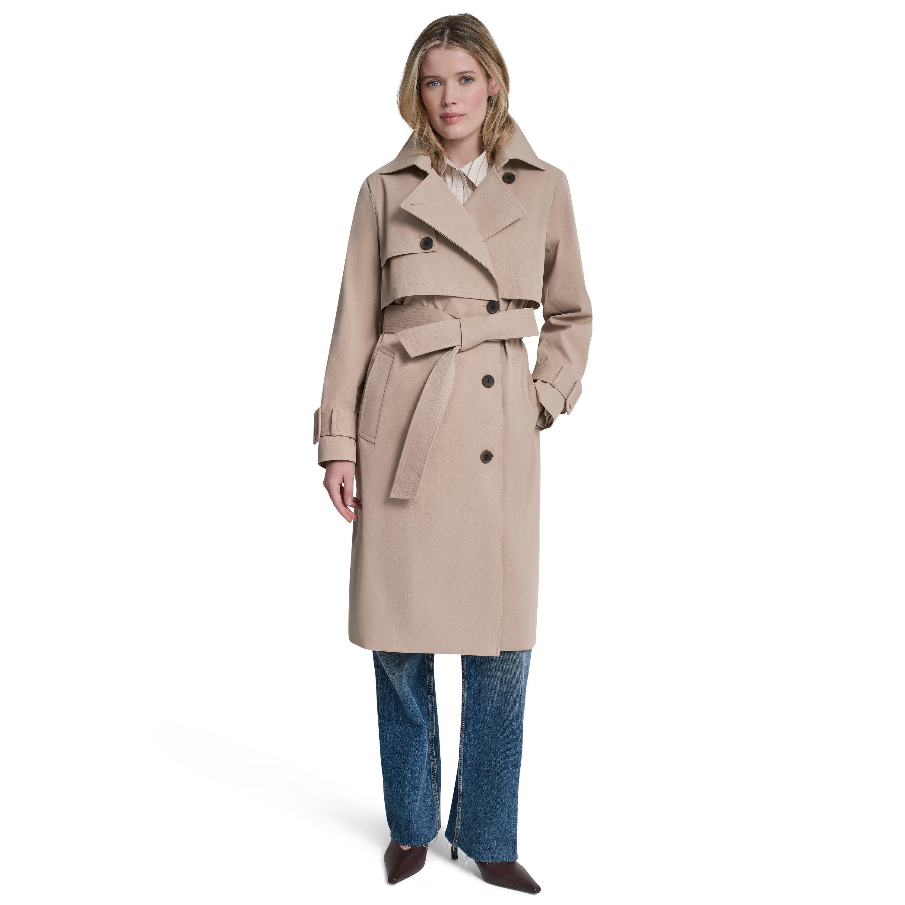 Dkny Women's Trench Coat - Khaki - 8 (XS)
