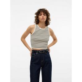 Vero Moda Pull Over Knit Striped Tank Top