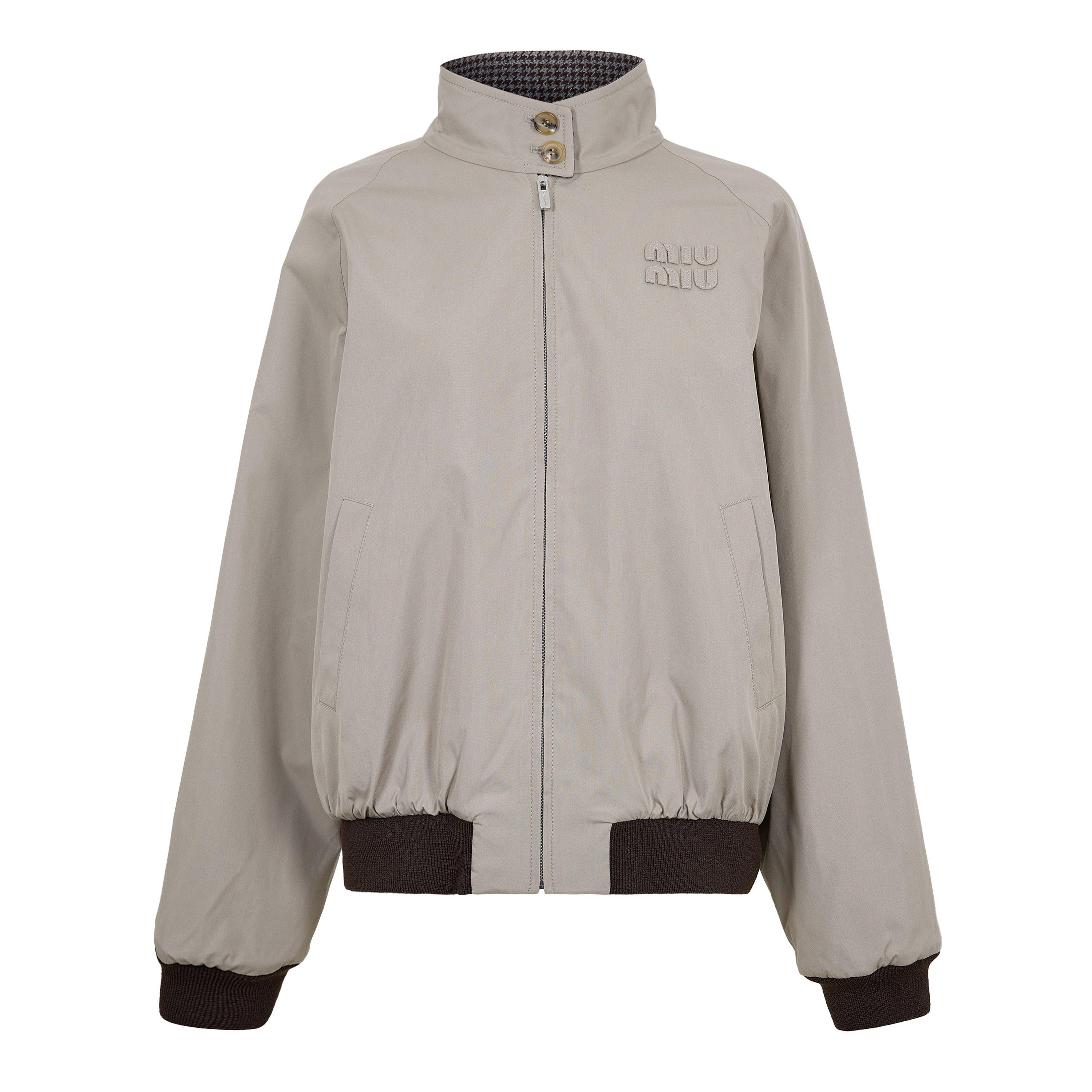 Argillo Cacao - Miu Miu - Women's Reversible Softshell Jacket - 1