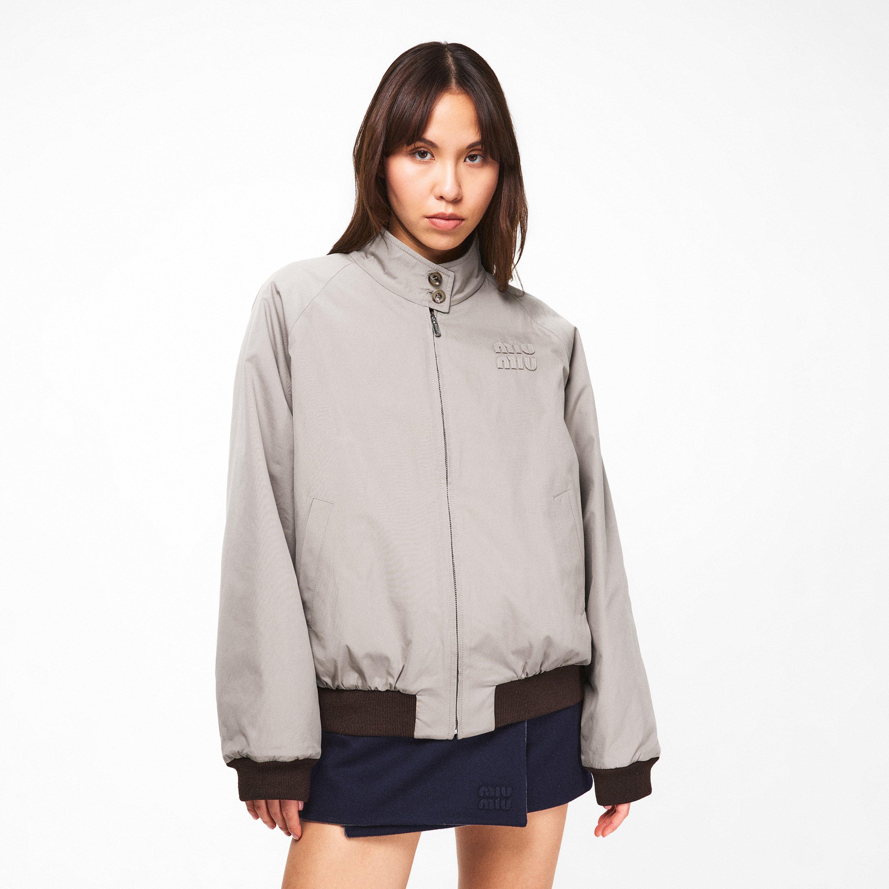 Argillo Cacao - Miu Miu - Women's Reversible Softshell Jacket - 3