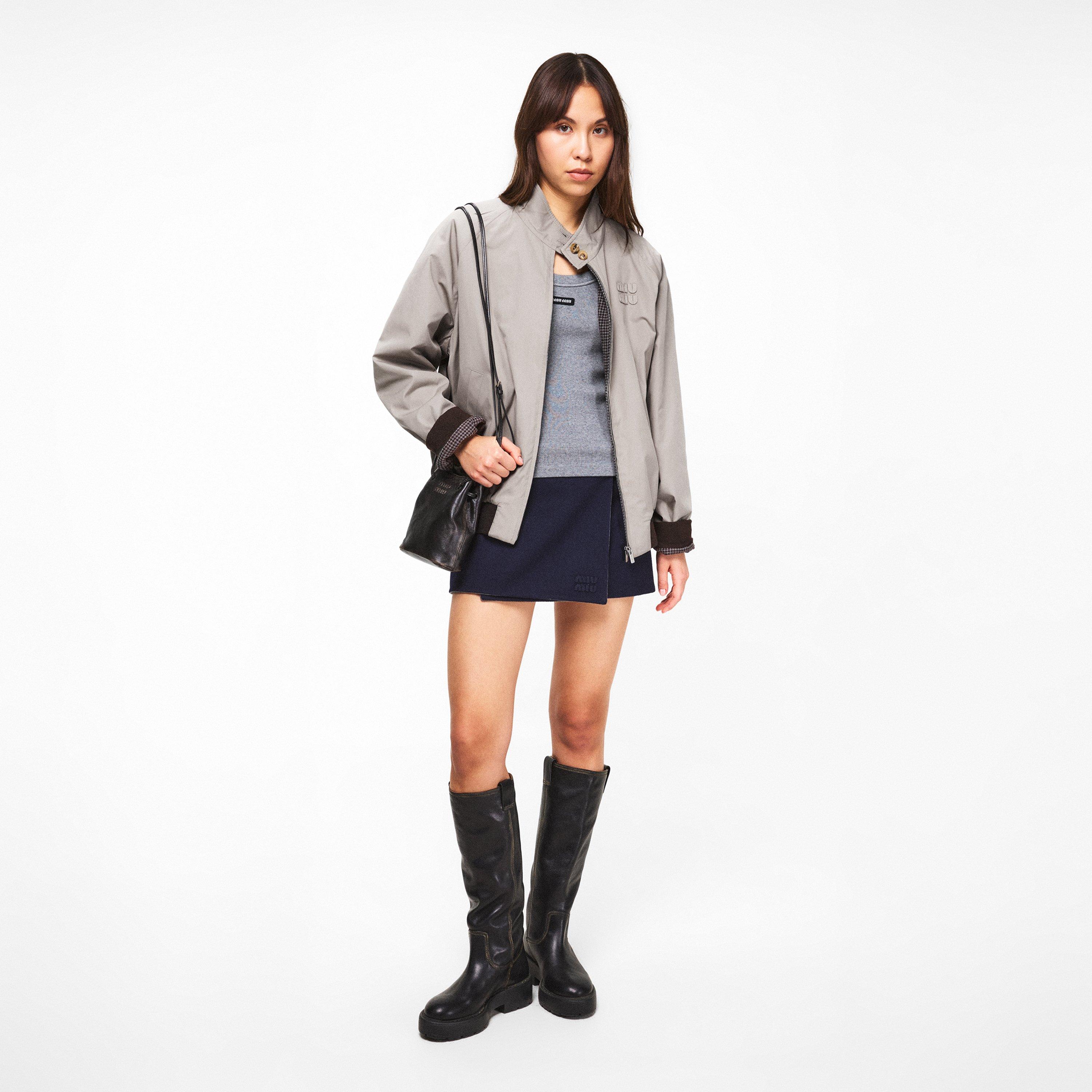 Argillo Cacao - Miu Miu - Women's Reversible Softshell Jacket - 6