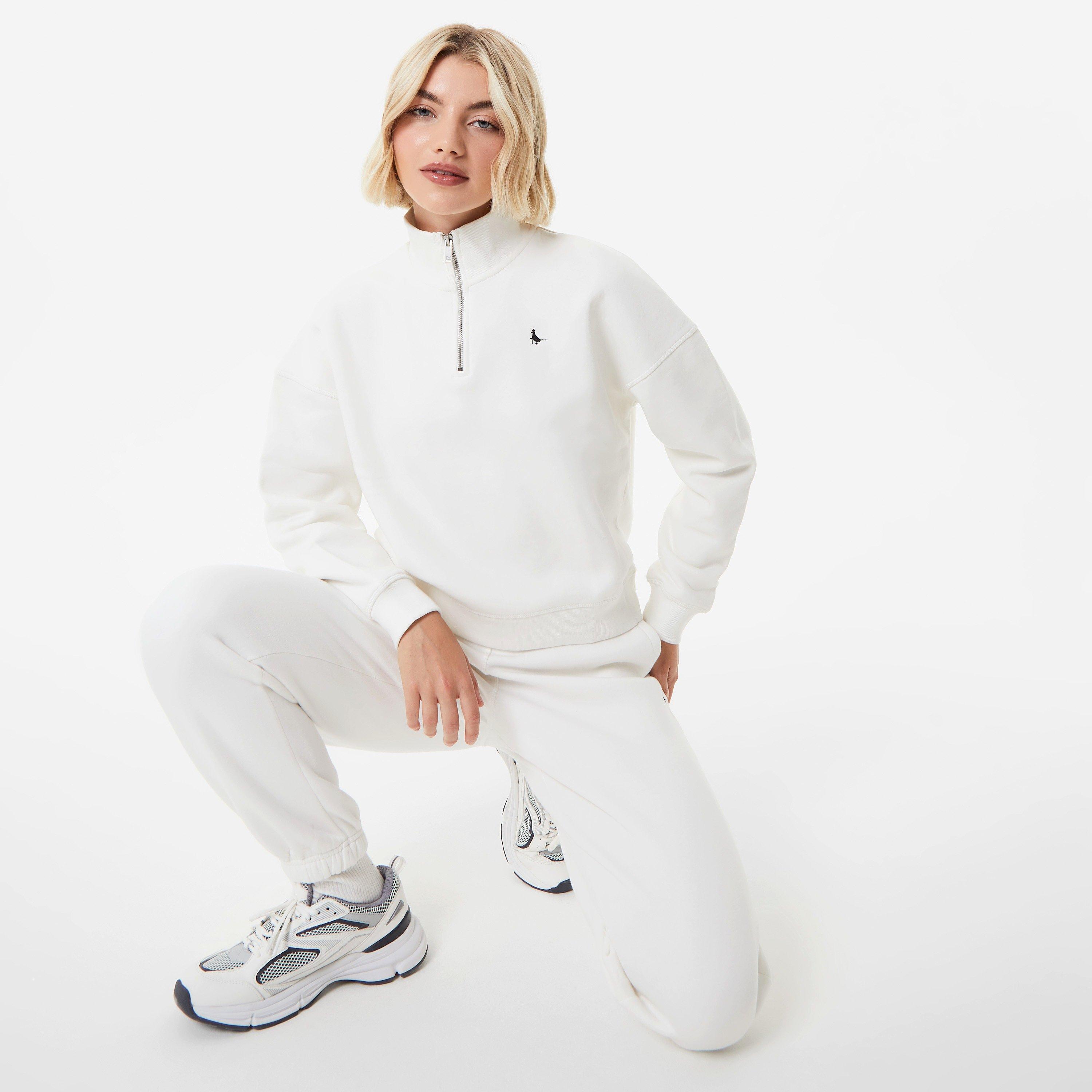 Vintage bijela - Jack Wills - Astbury 1/4 Zip Top - 4