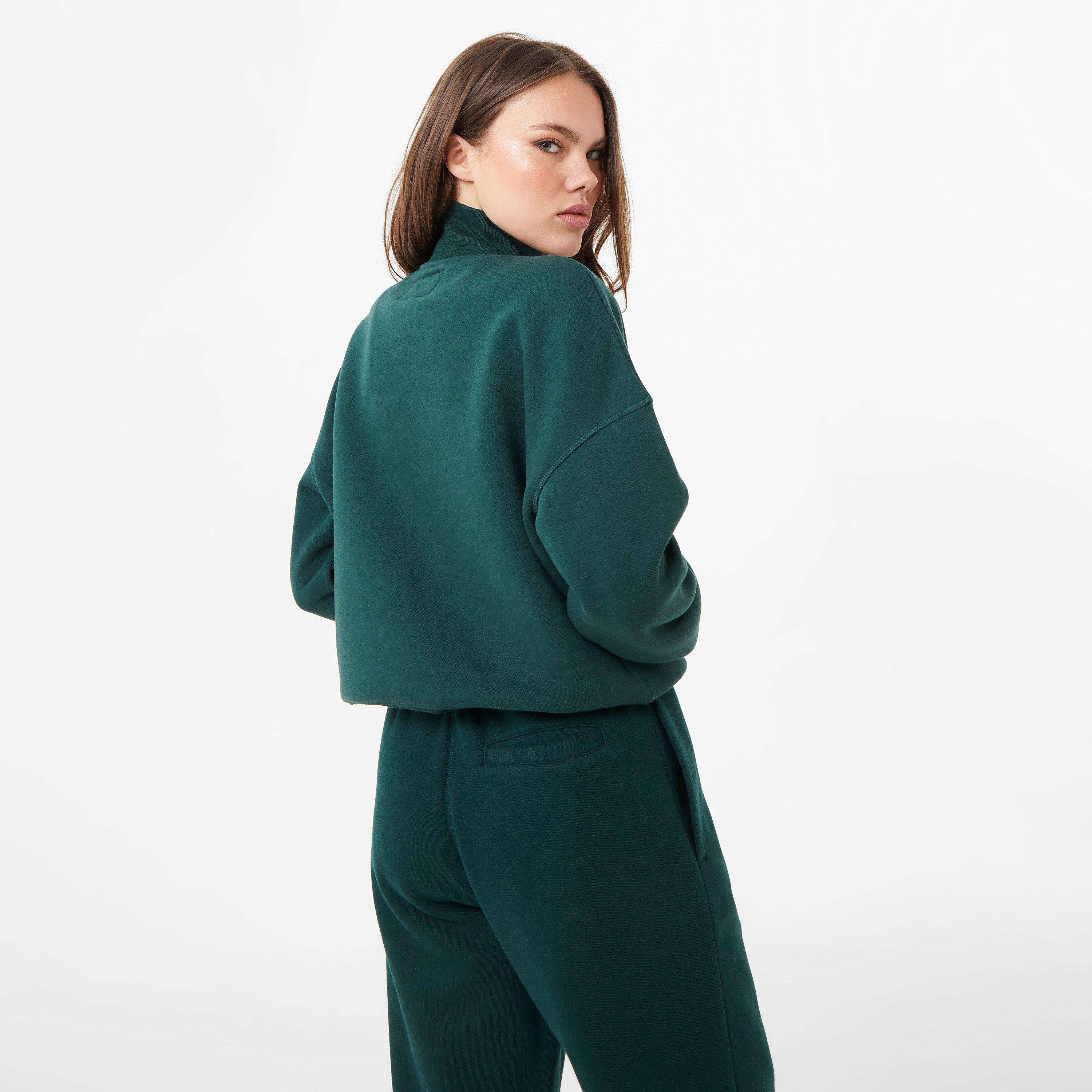 Dark Green - Jack Wills - Astbury 1/4 Zip Top - 2
