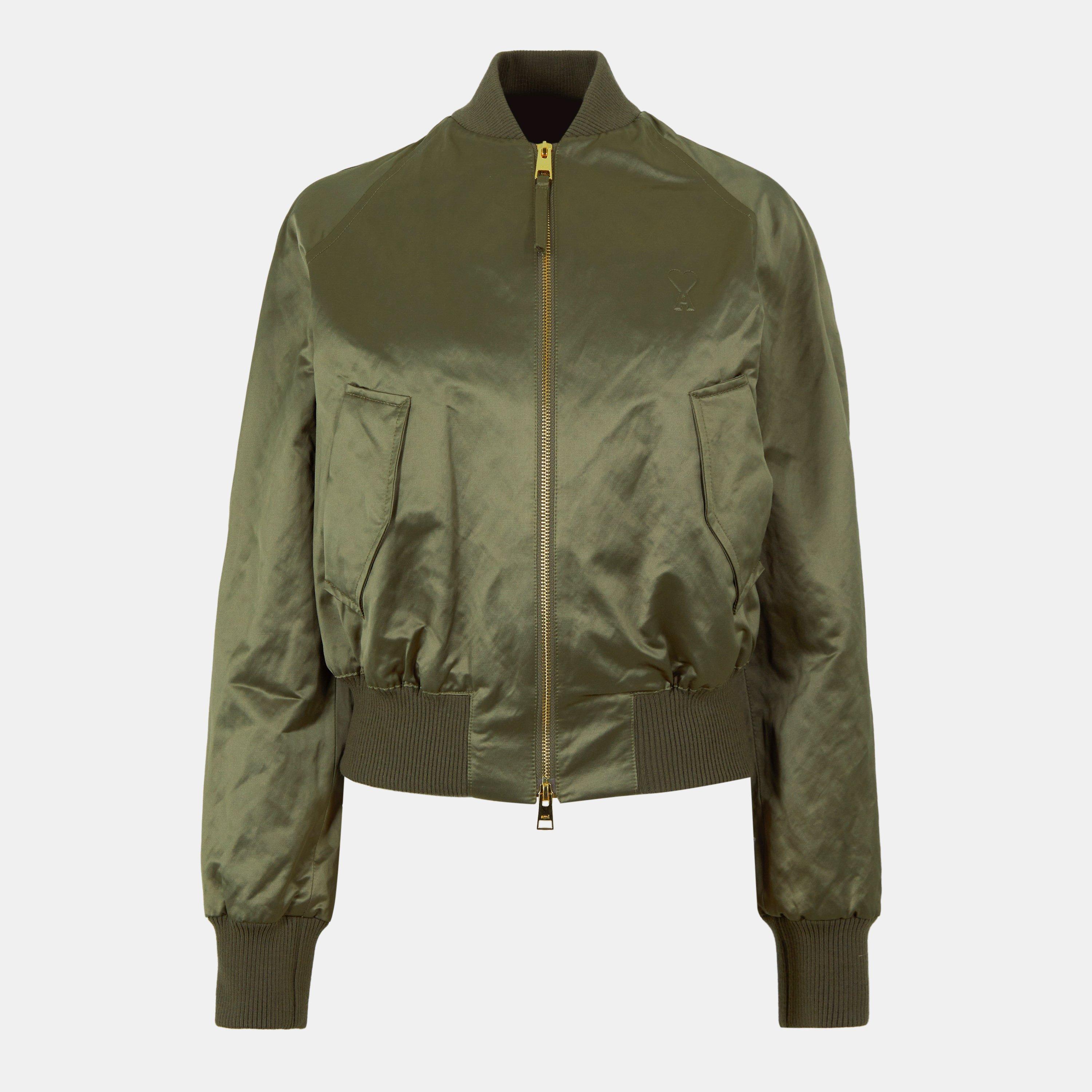 Loden - Ami Paris - Women's De Coeur Bomber Jacket - 1