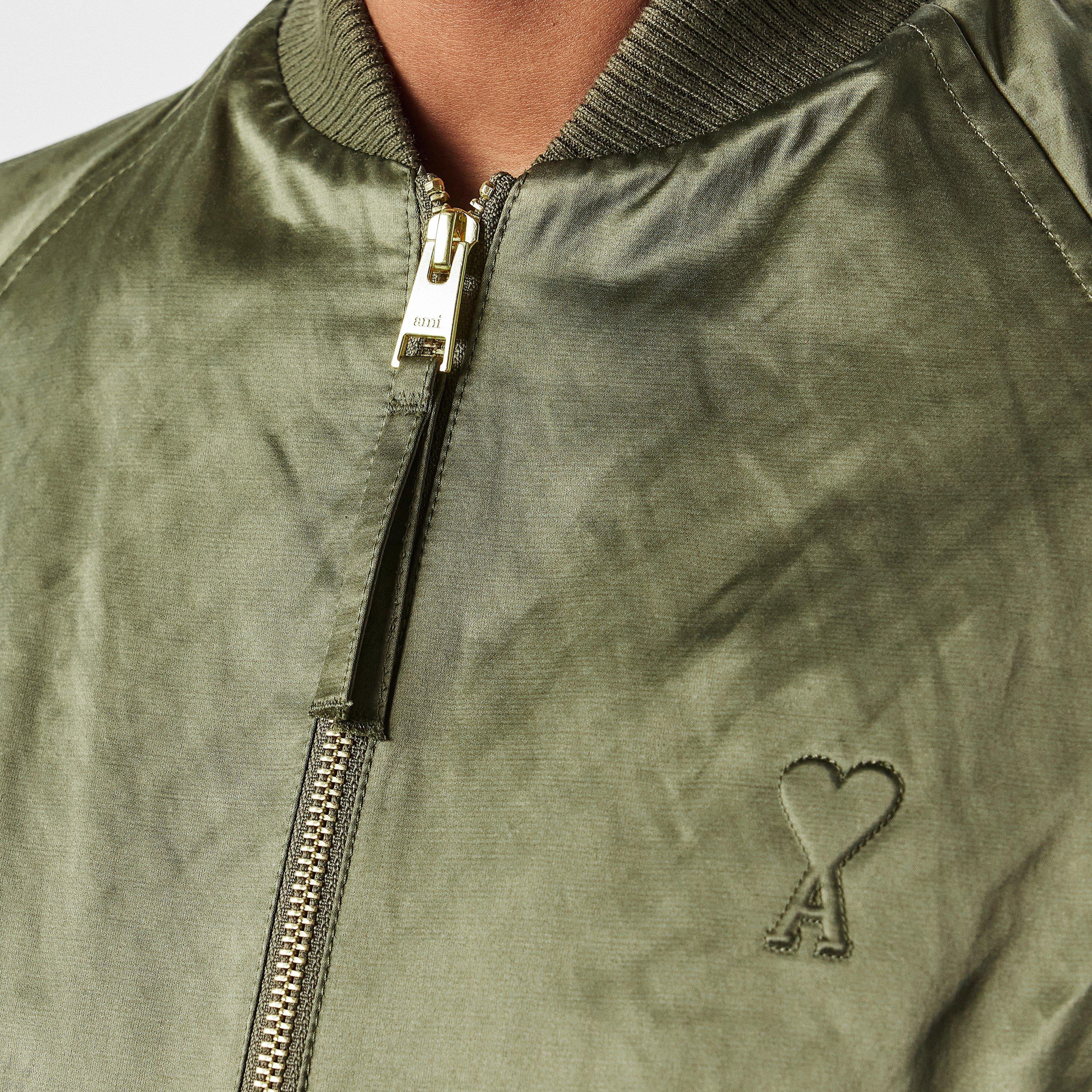 Loden - Ami Paris - Women's De Coeur Ami de Coeur Bomber Jacket - 5