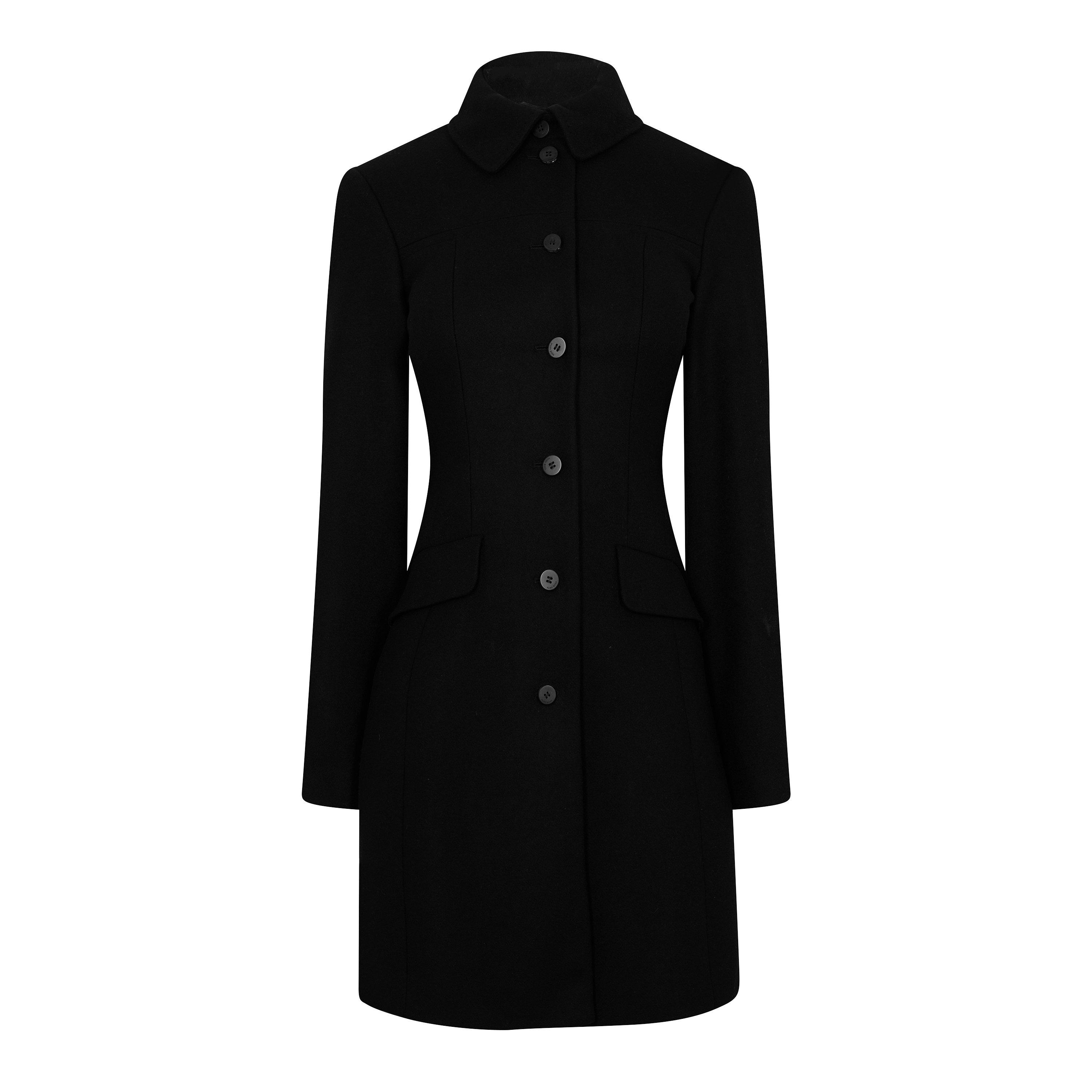 Boss Women's Ciera1 101 Overcoat - Black - 6 (XS)
