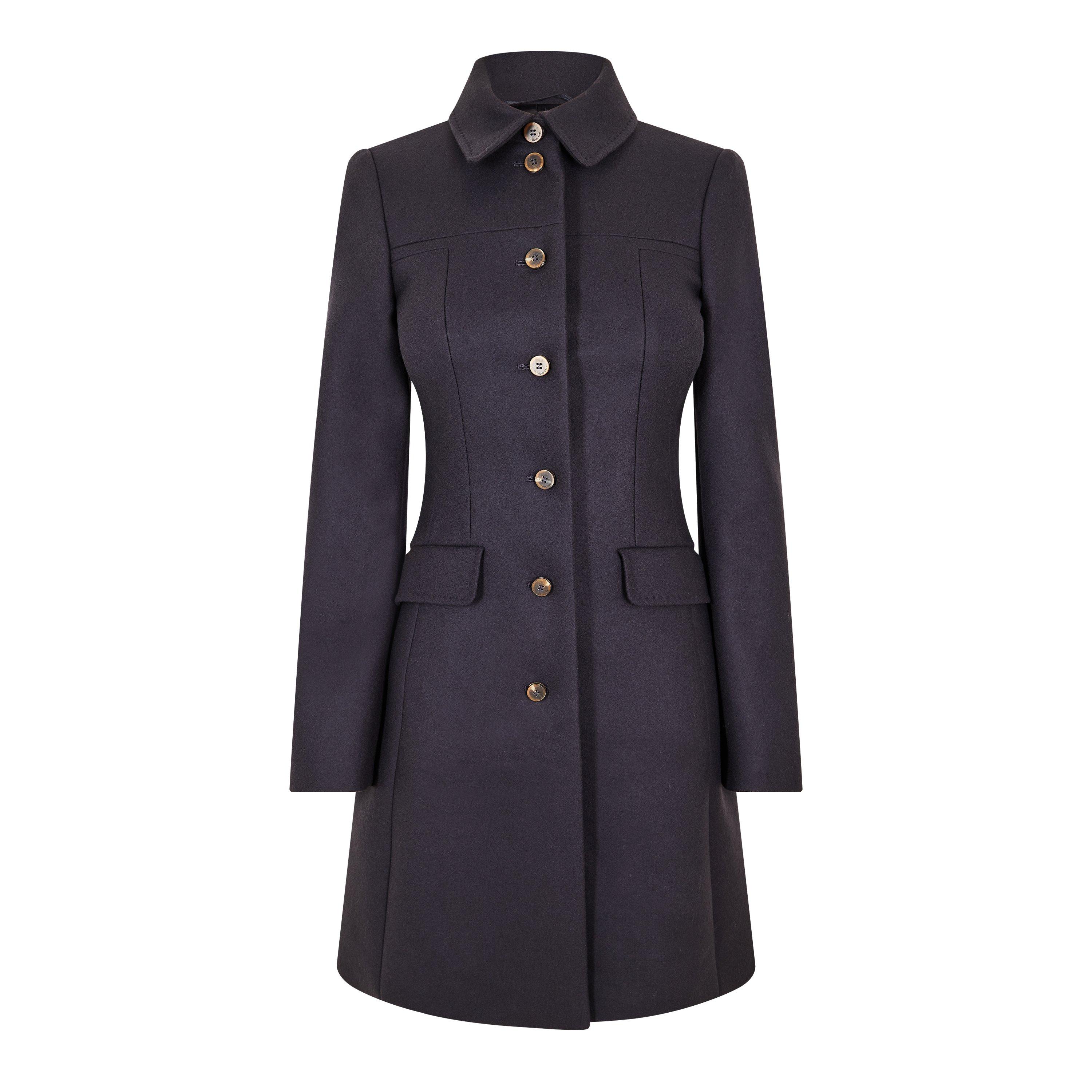 Boss Women's Ciera1 101 Overcoat - Open Blue - 6 (XS)