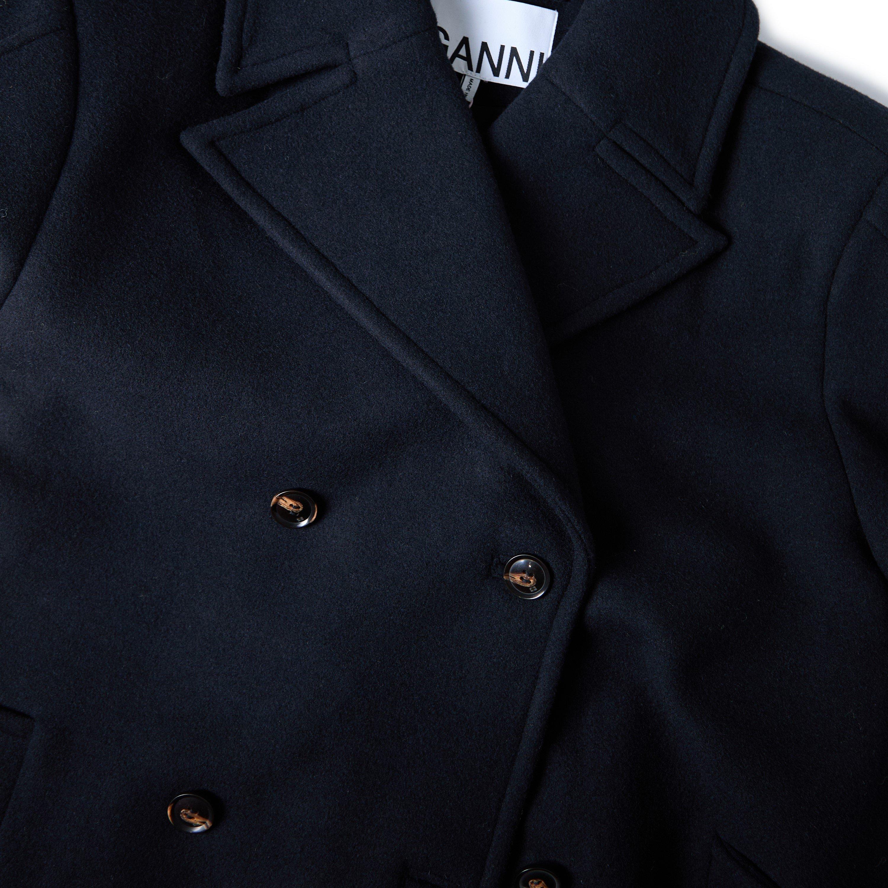 Sky Captain - Ganni - Ganni Peacoat Wool Ld62 - 3