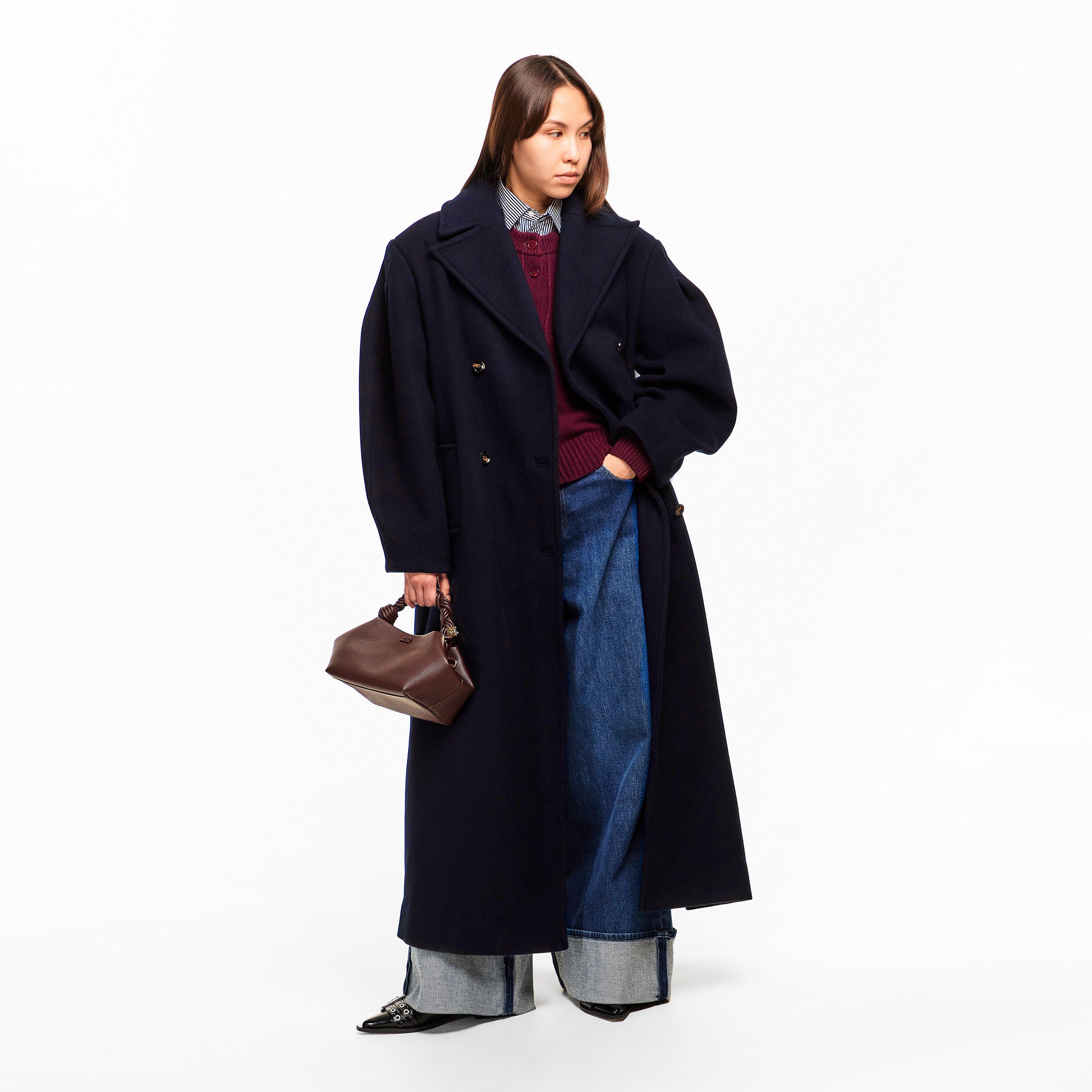 Sky Captain - Ganni - Women's Wool Peacoat - 6