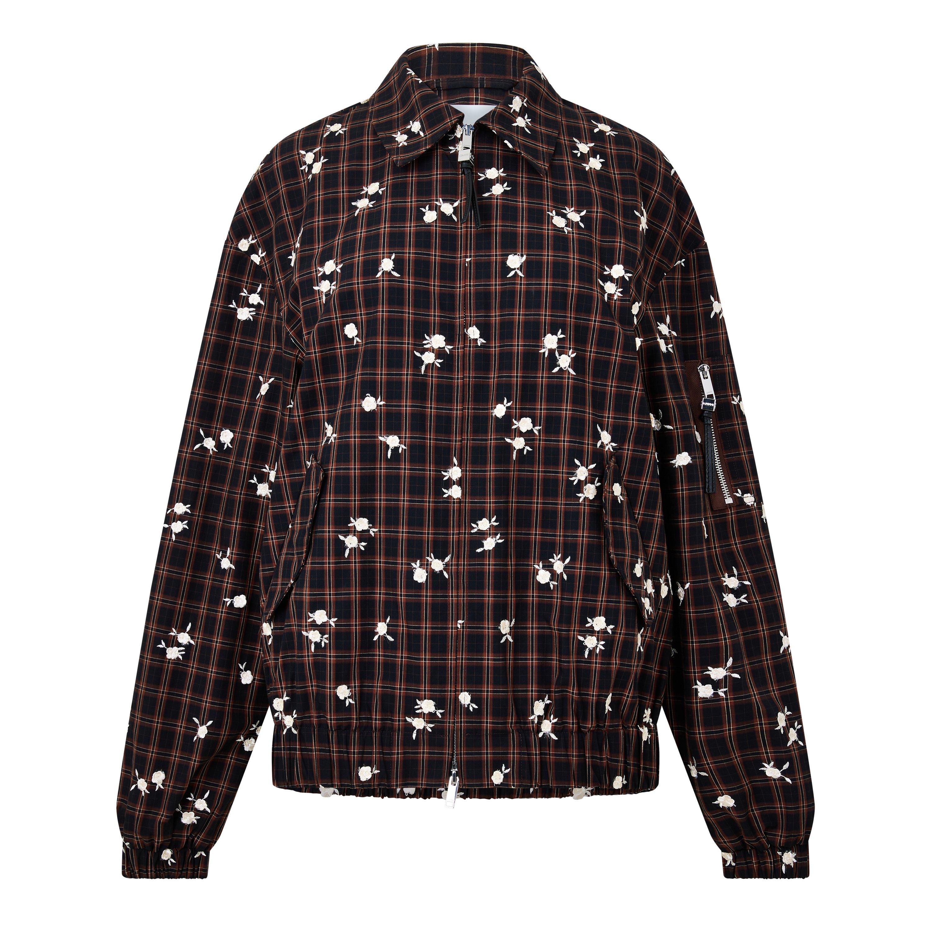 Brown - Ganni - Women's Dyed Bomber Jacket - 1
