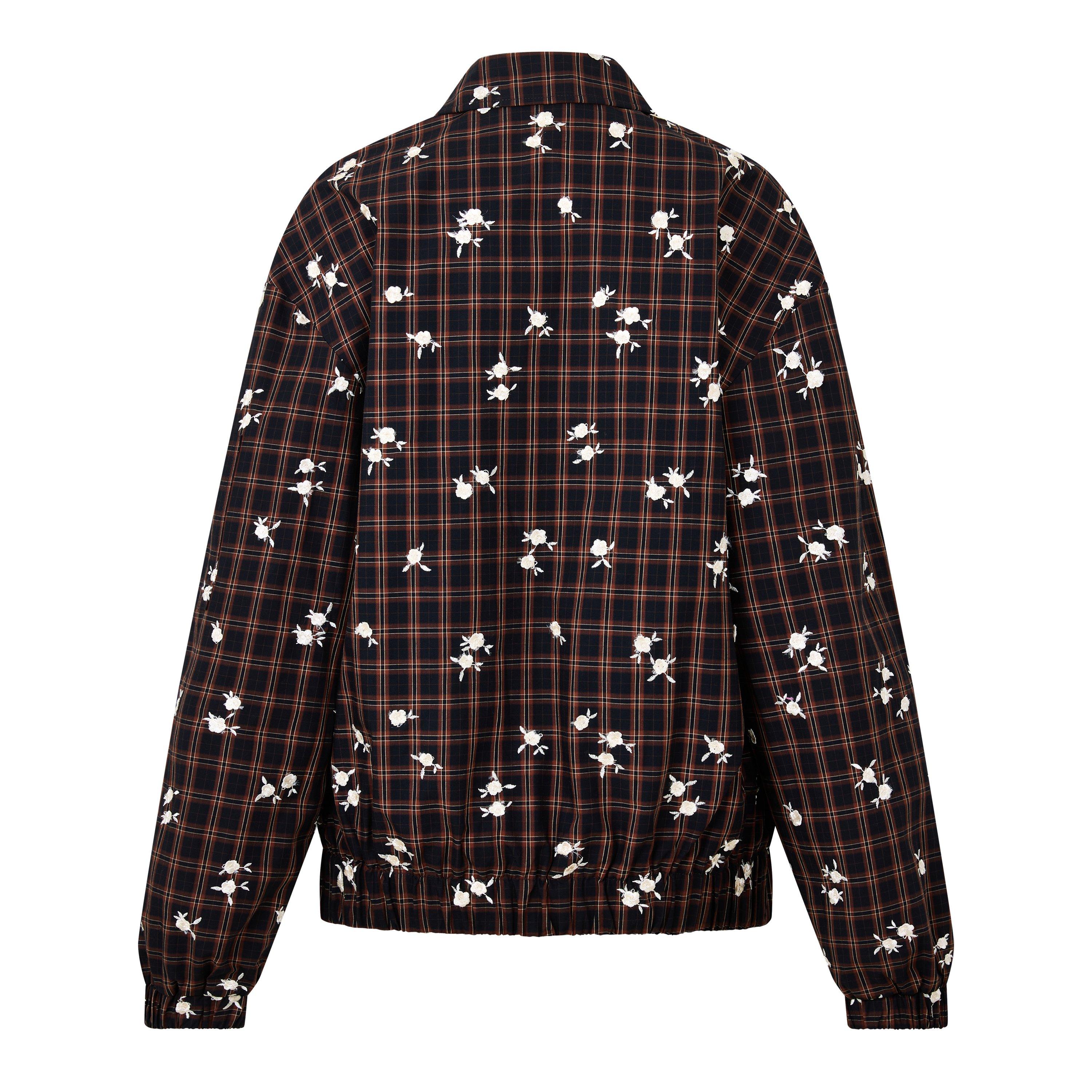 Brown - Ganni - Women's Dyed Bomber Jacket - 2