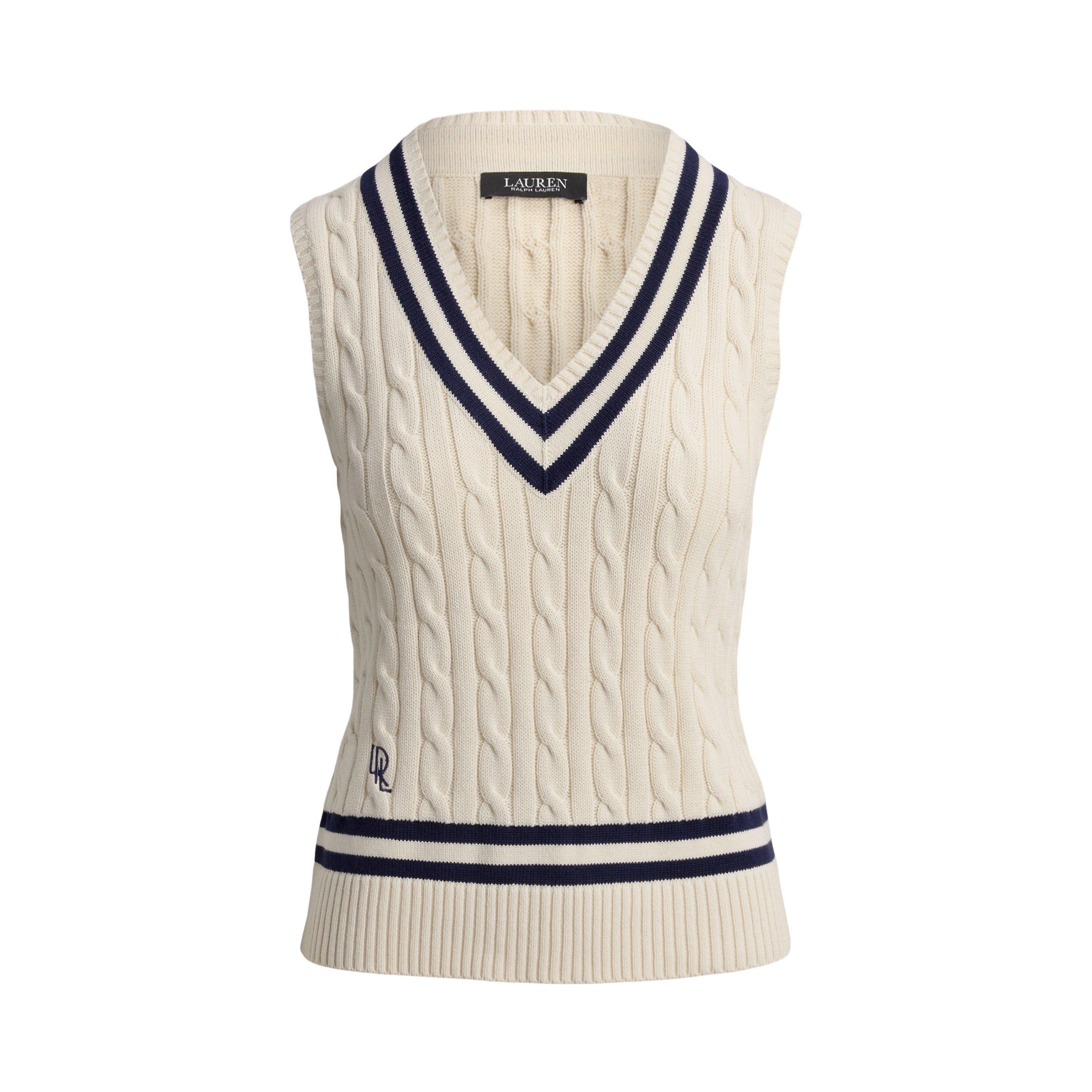 Lauren By Ralph Lauren Women's Masc Navy Knitted Top - 12 (M)