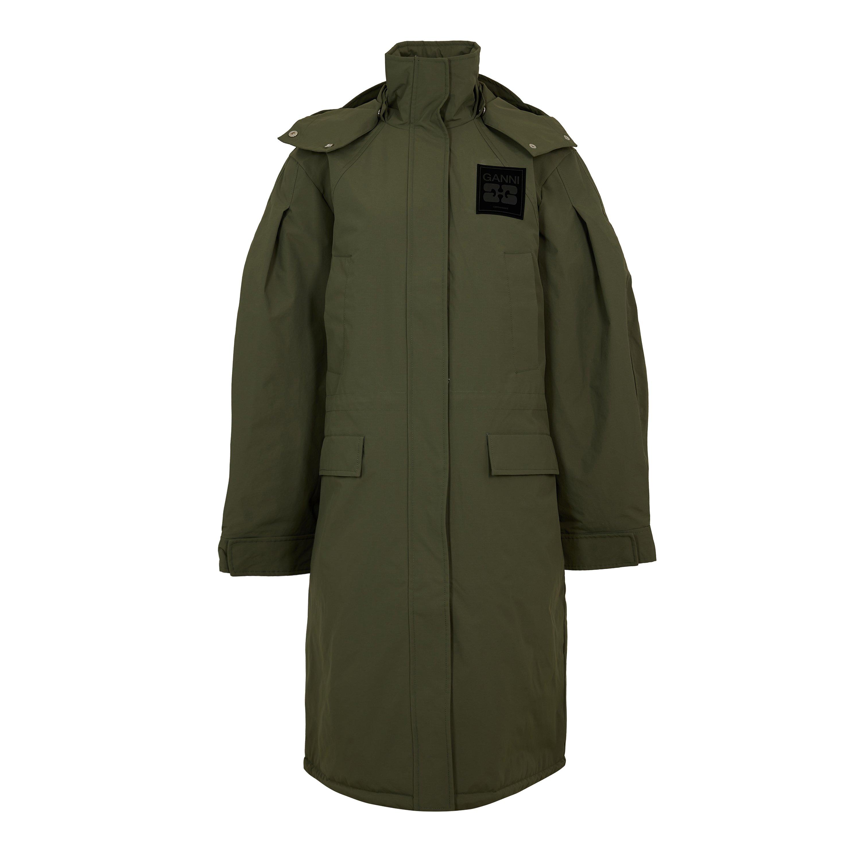 Ganni Women's Ripstop Parka - Kalamata - Size 12 (38)