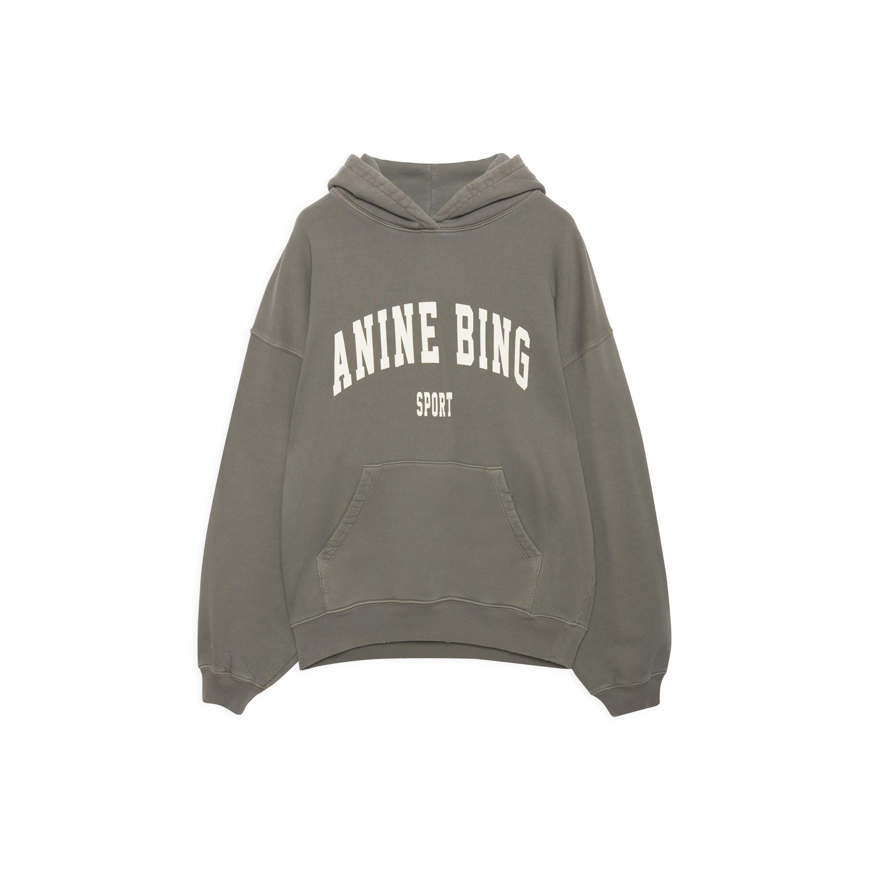 Anine Bing Women's Sport Hoodie - Dusty Olive - Size 16 (XL)