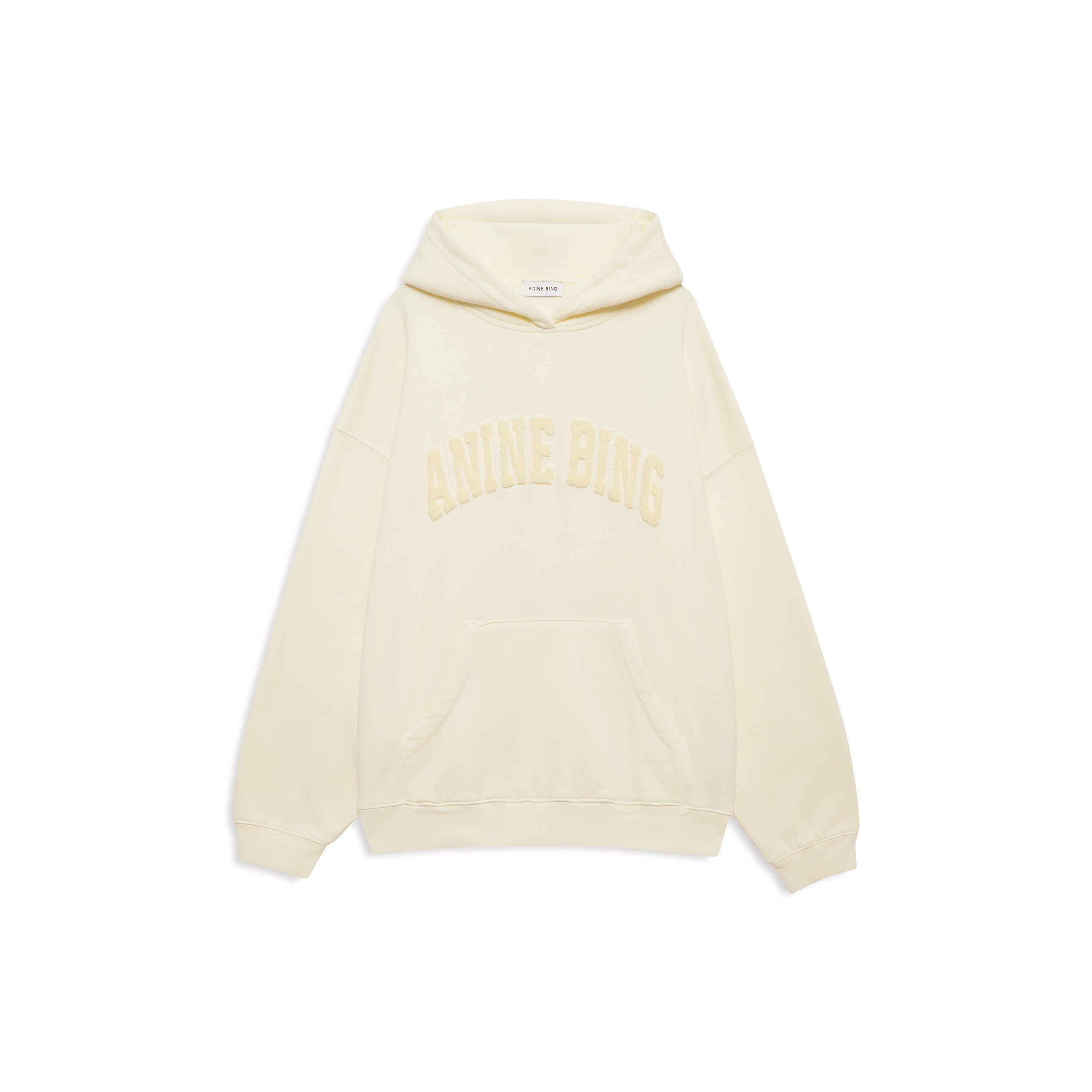 Anine Bing Women's Sport Hoodie - Washed Cream - Size 8 (XS)