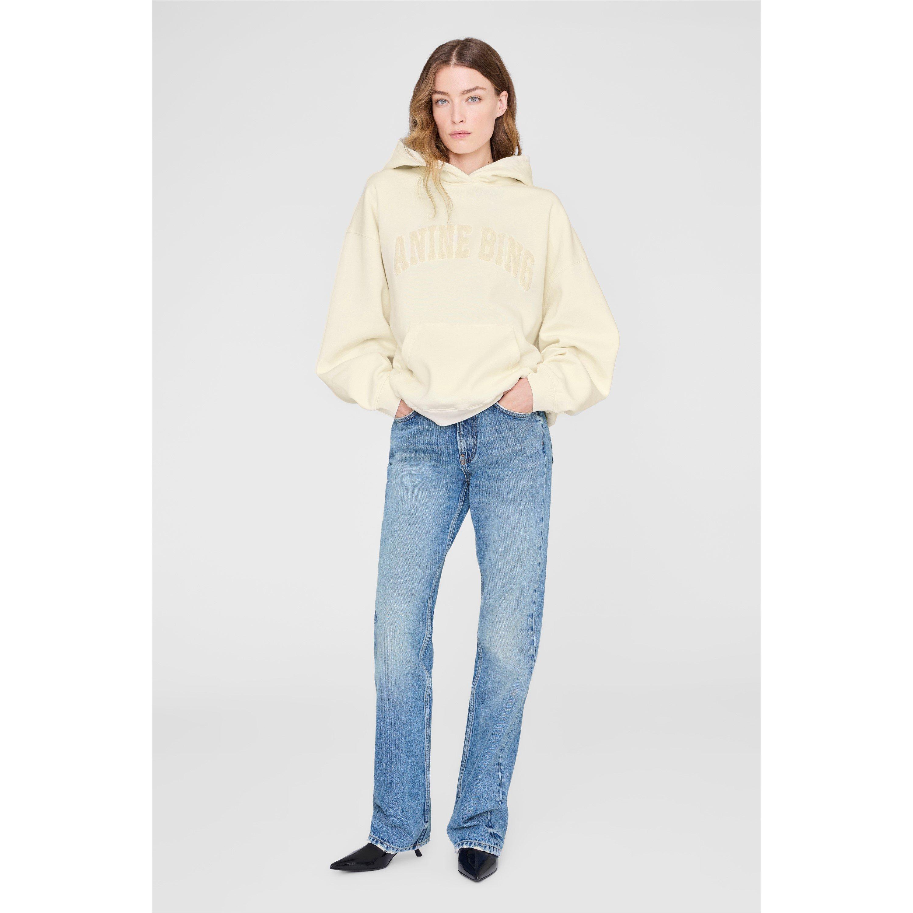 Washed Cream - Anine Bing - Women's Sport Hoodie - 3