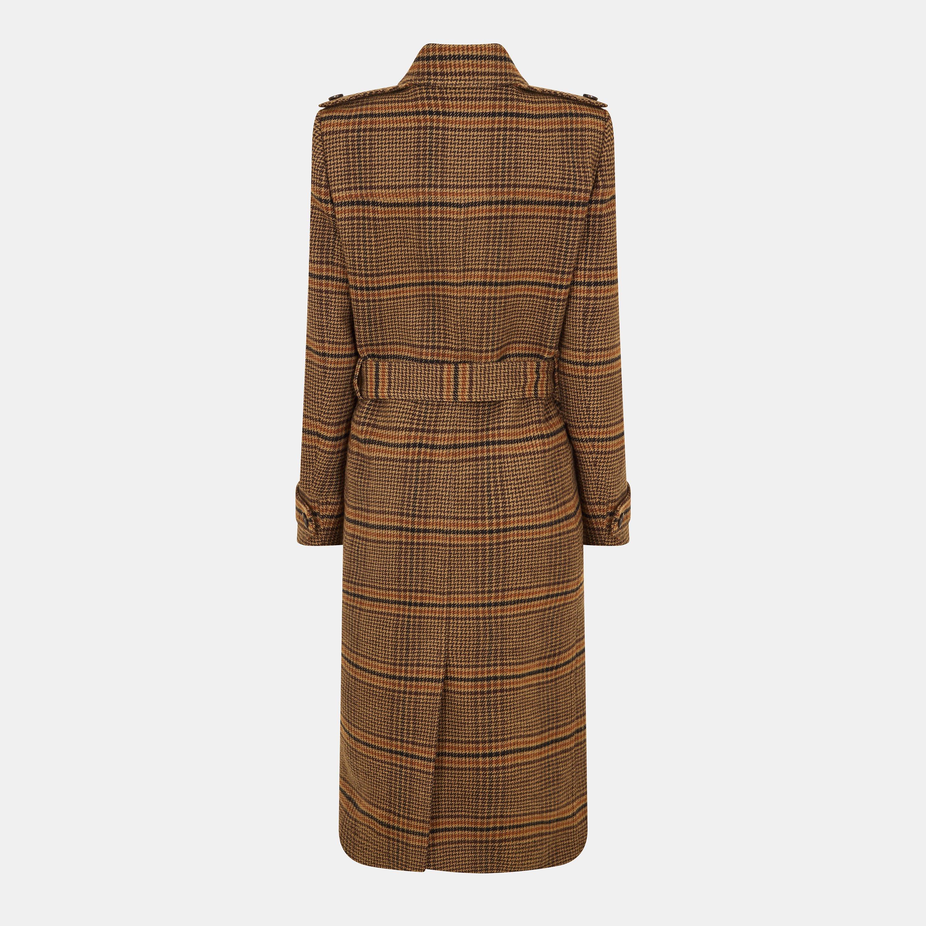 Marron - Saint Laurent - Women's  Tailored Trench Coat - 2