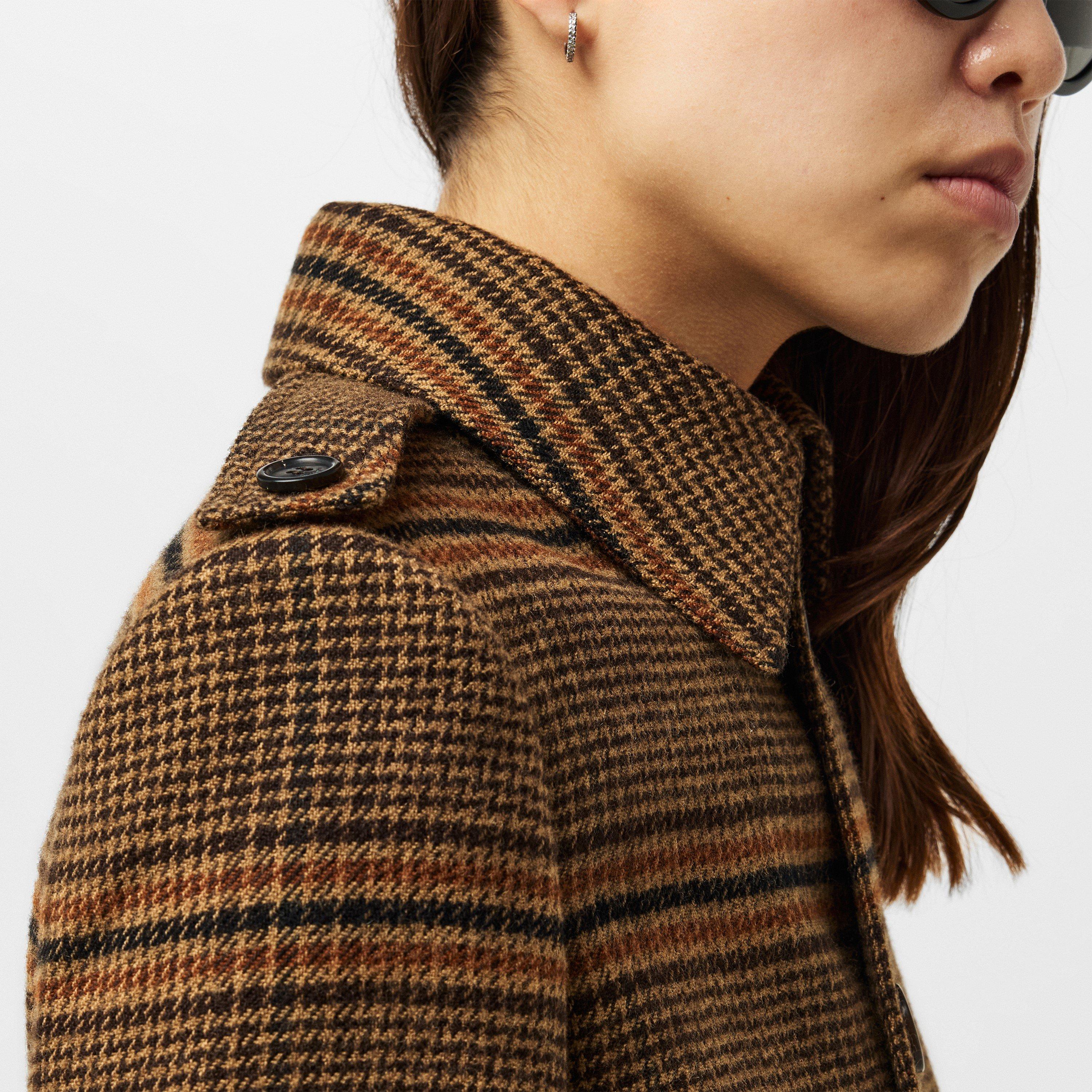 Marron - Saint Laurent - Women's  Tailored Trench Coat - 5