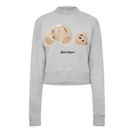 Palm Angels Bear Fitted Crew Neck Jumper