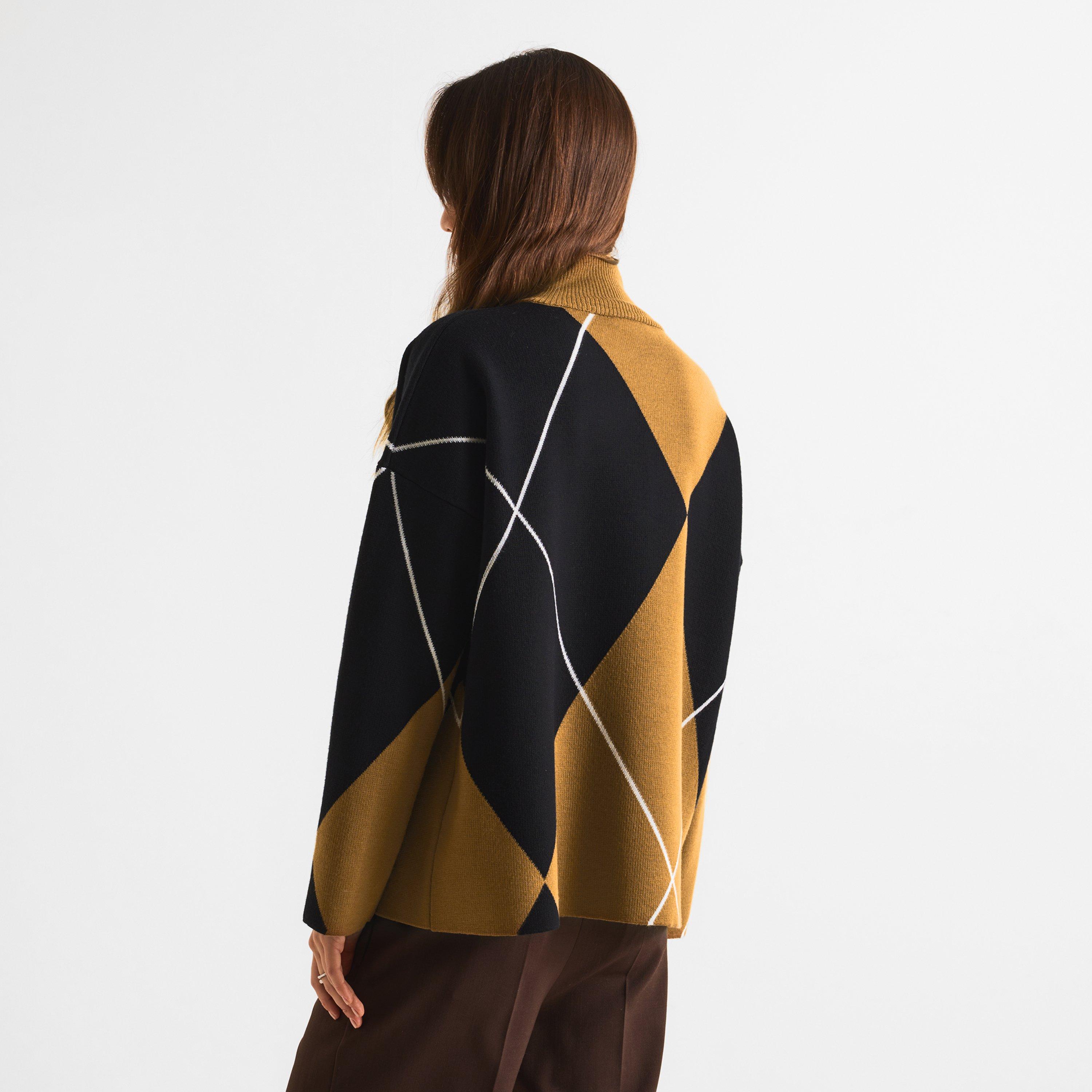 Tobacco Argail - Max Mara - Women's Mxmsala Wool Crew Sweater - 4
