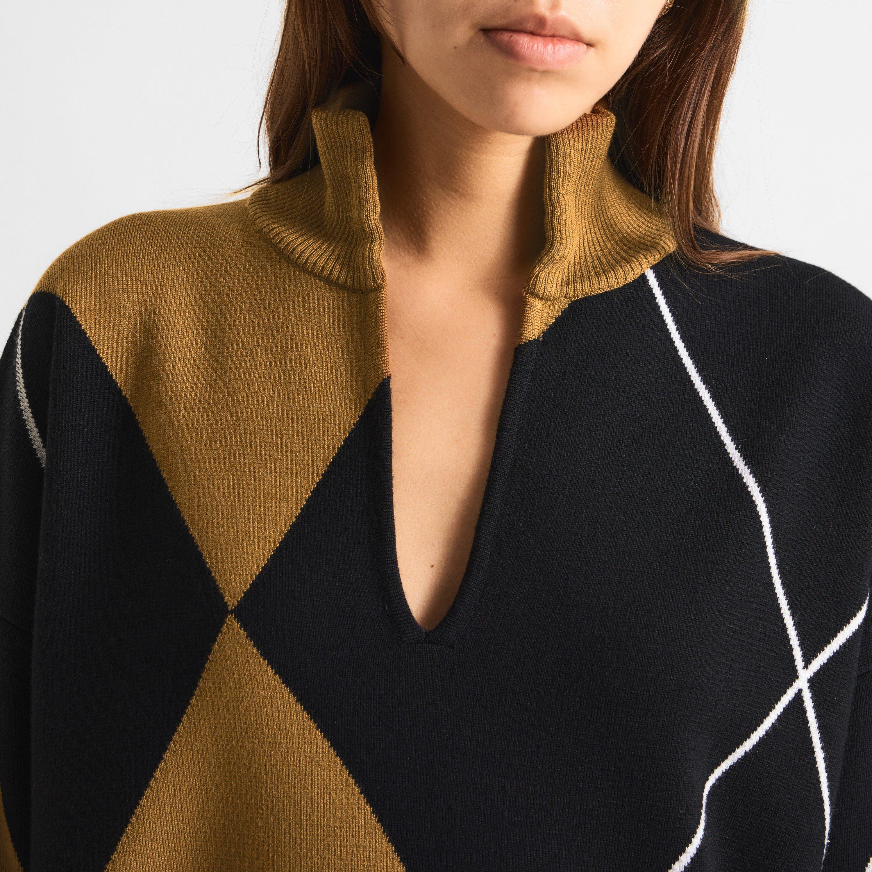 Tobacco Argail - Max Mara - Women's Mxmsala Wool Crew Sweater - 5