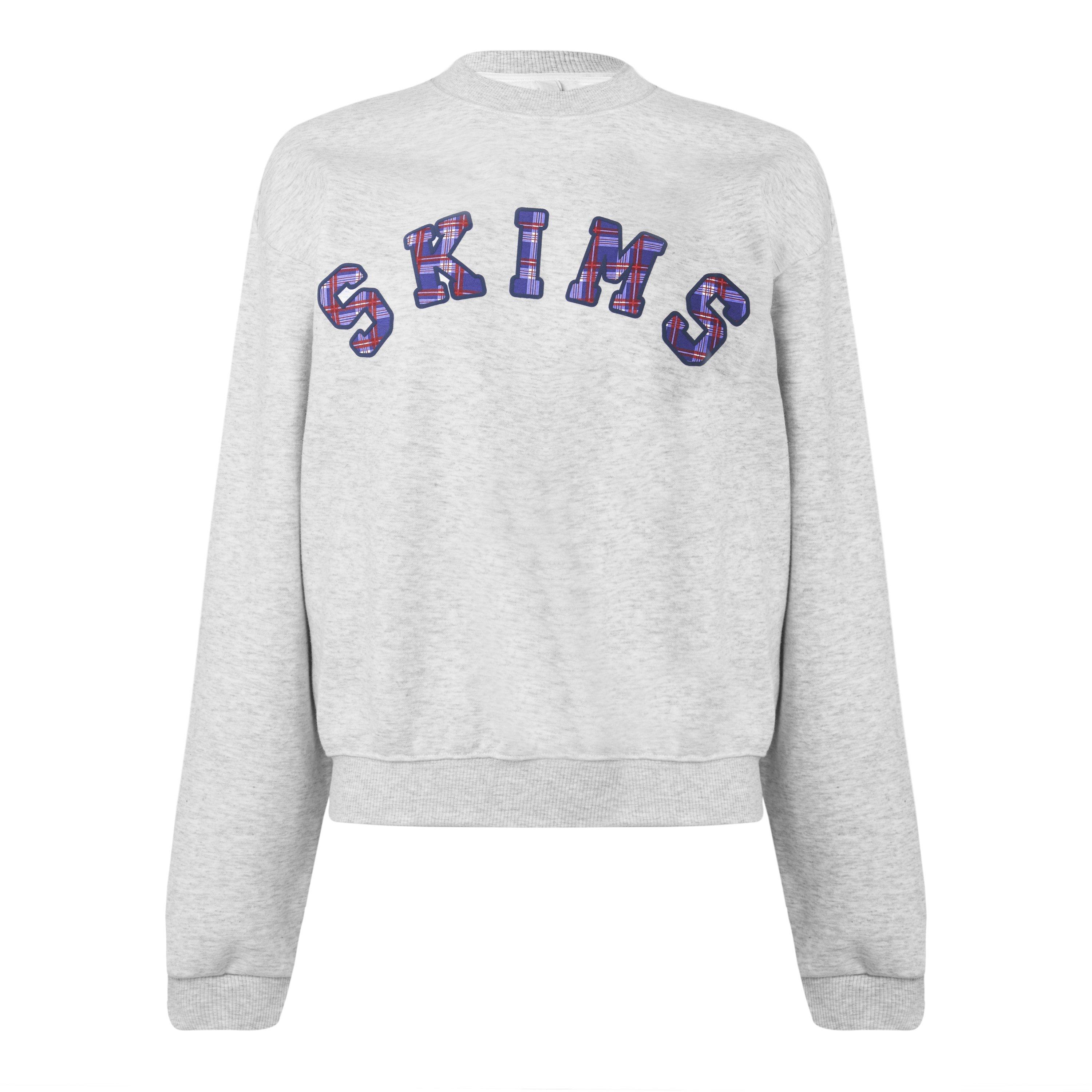 LHG Plaid Logo - SKIMS - SKIMS LG Crew Sweat Ld63 - 1