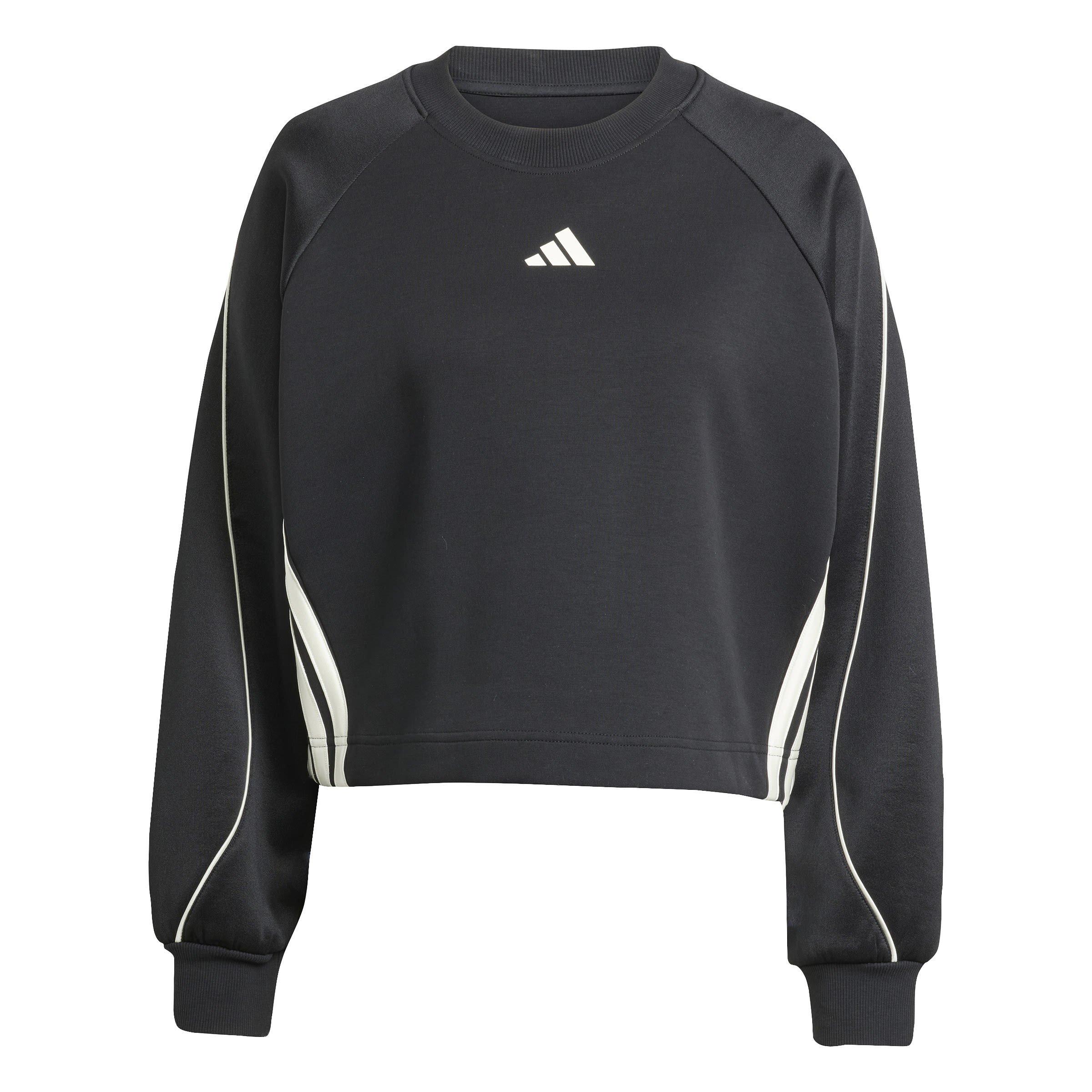 adidas Stadium 3-Stripes Crewneck Sweatshirt Womens