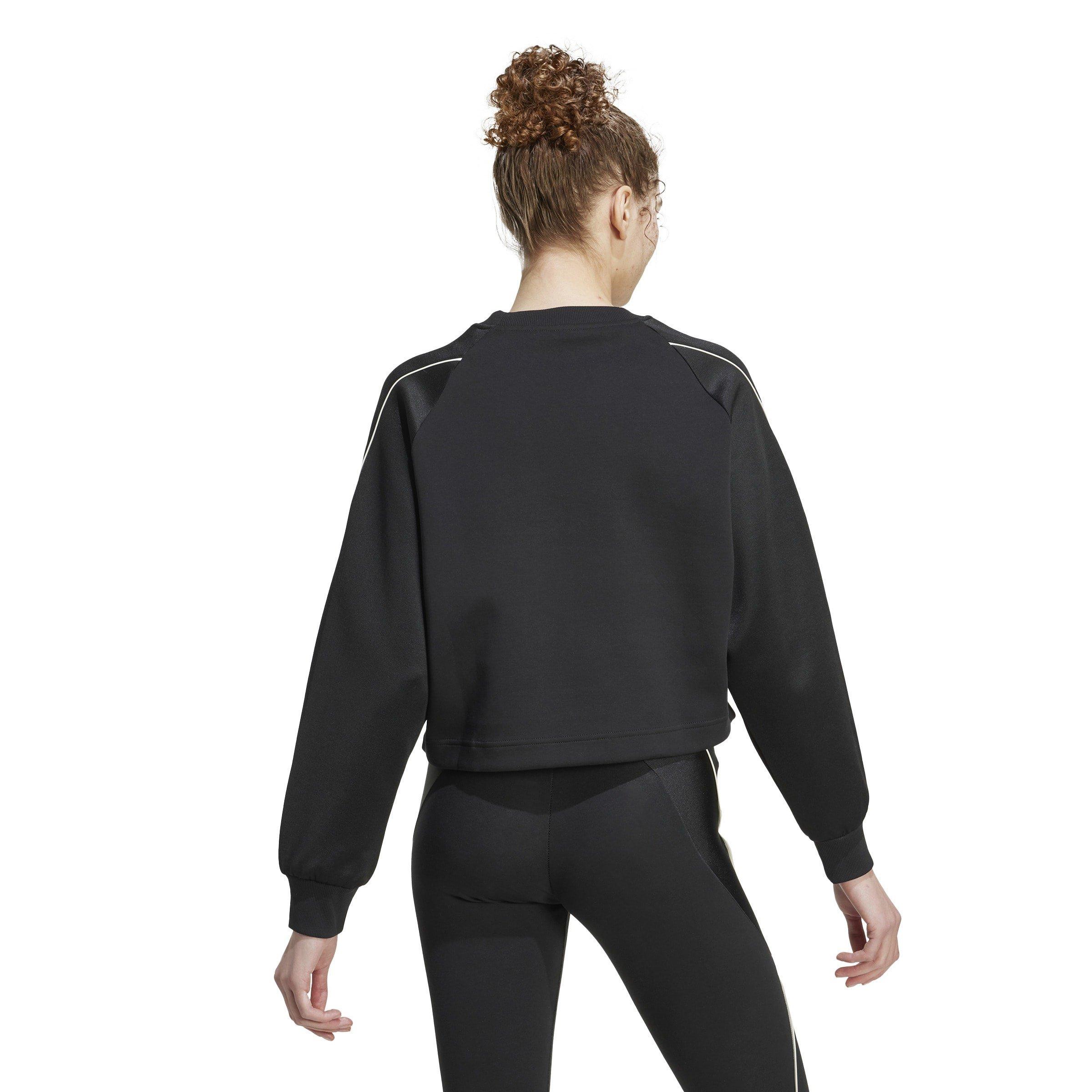 Zwart/Wit - adidas - Stadium 3-Stripes Crewneck Sweatshirt Womens - 3