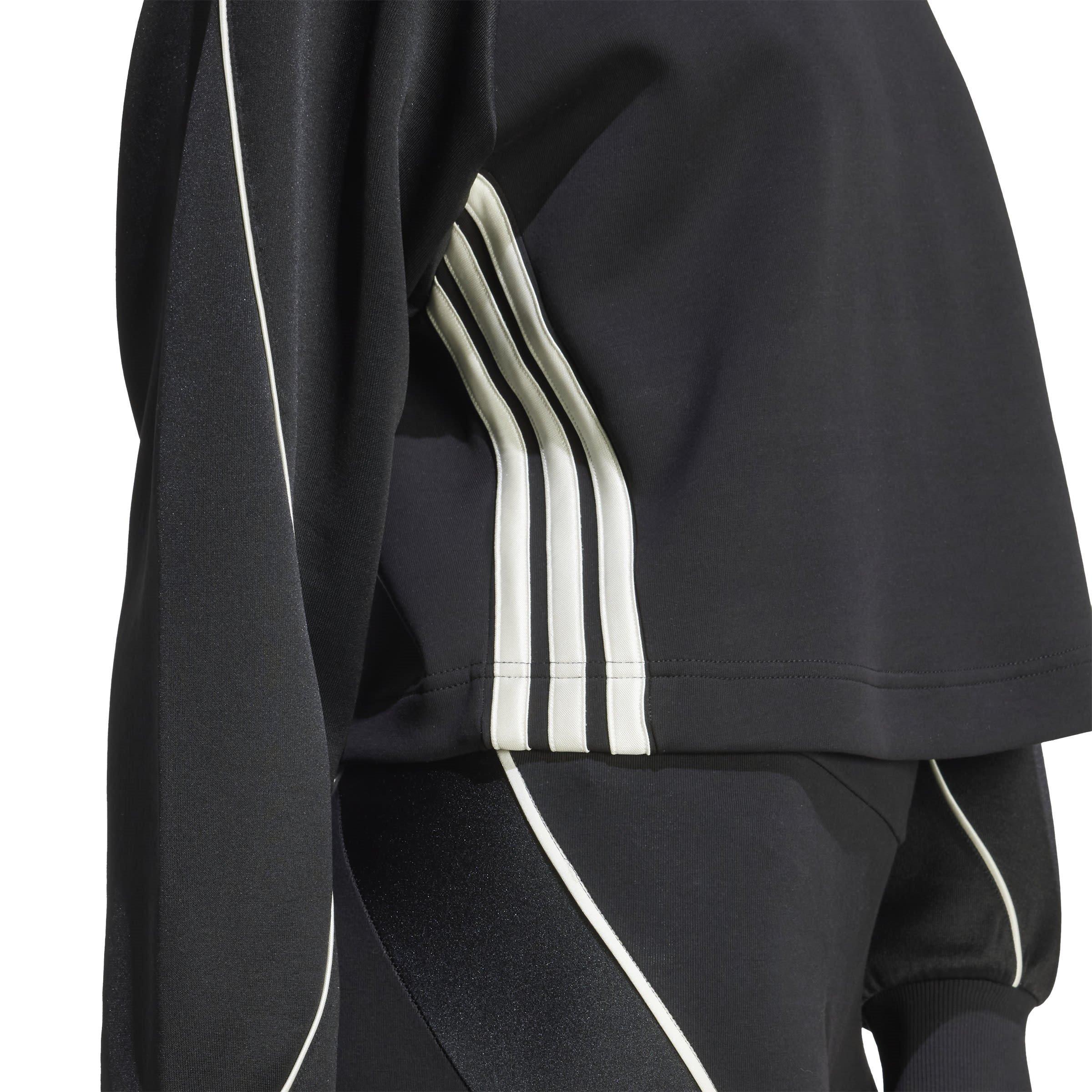 Zwart/Wit - adidas - Stadium 3-Stripes Crewneck Sweatshirt Womens - 6