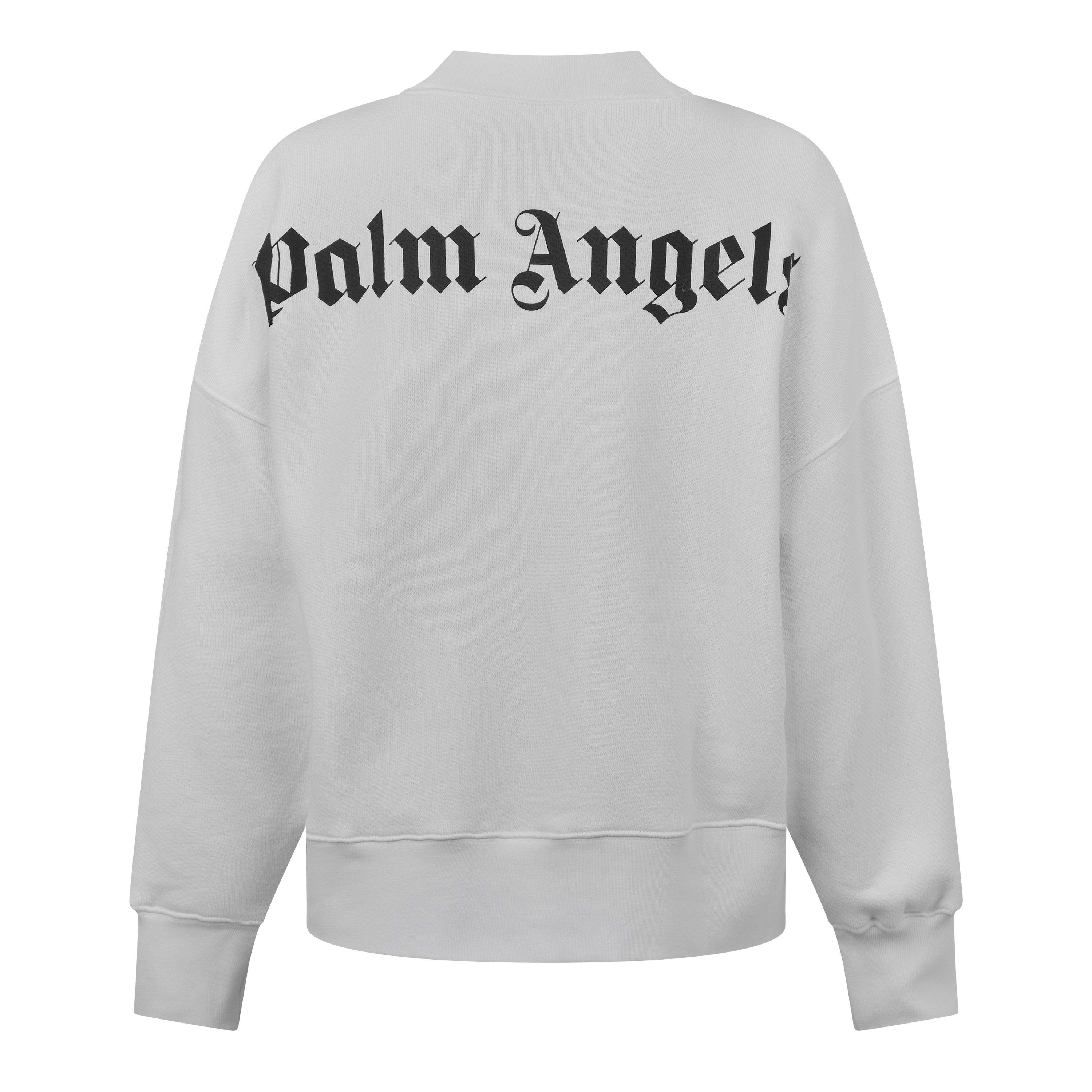 Classic Curved Logo Crew Neck Sweater Ladies