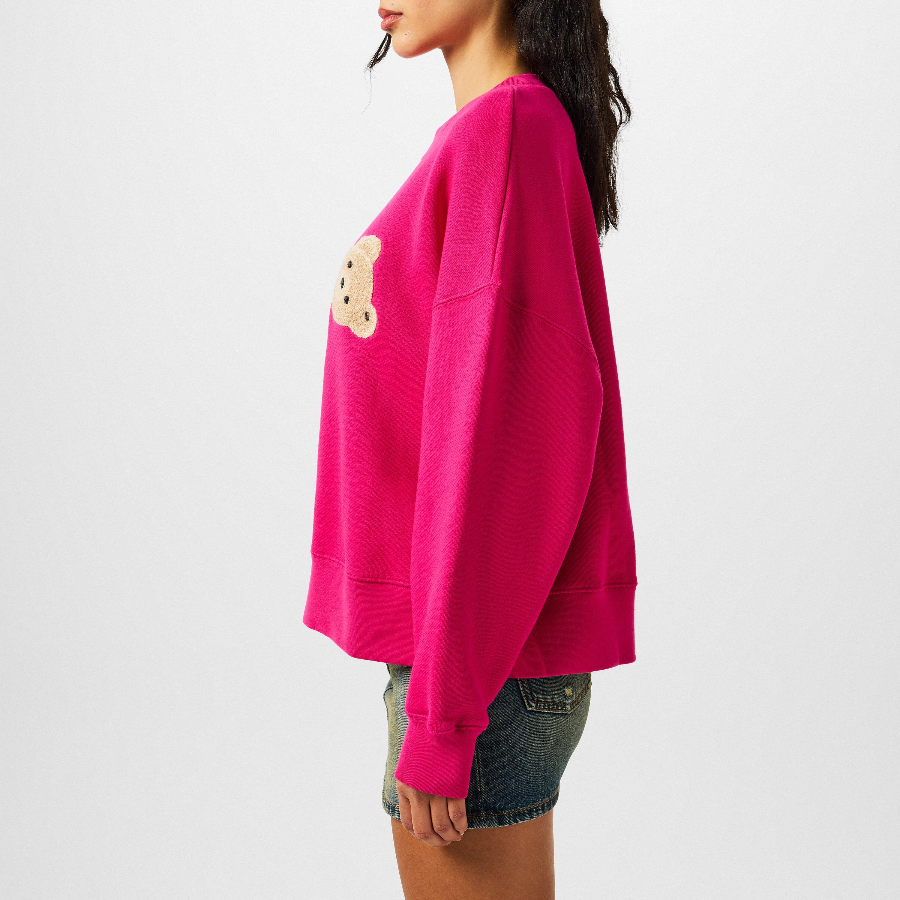 Fúcsia/Castanho - Palm Angels - Women's Crew Sweater - 2