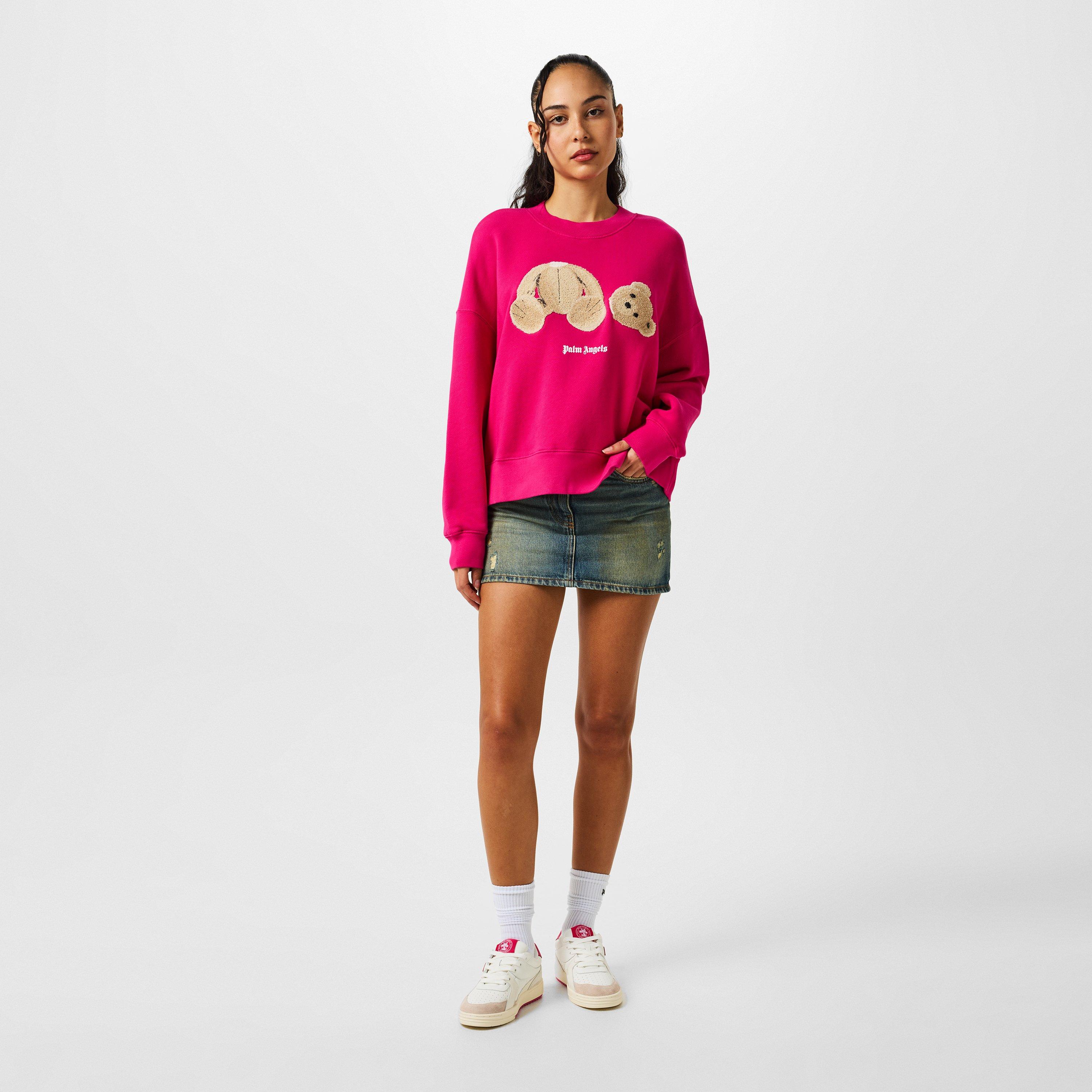 Fúcsia/Castanho - Palm Angels - Women's Crew Sweater - 4