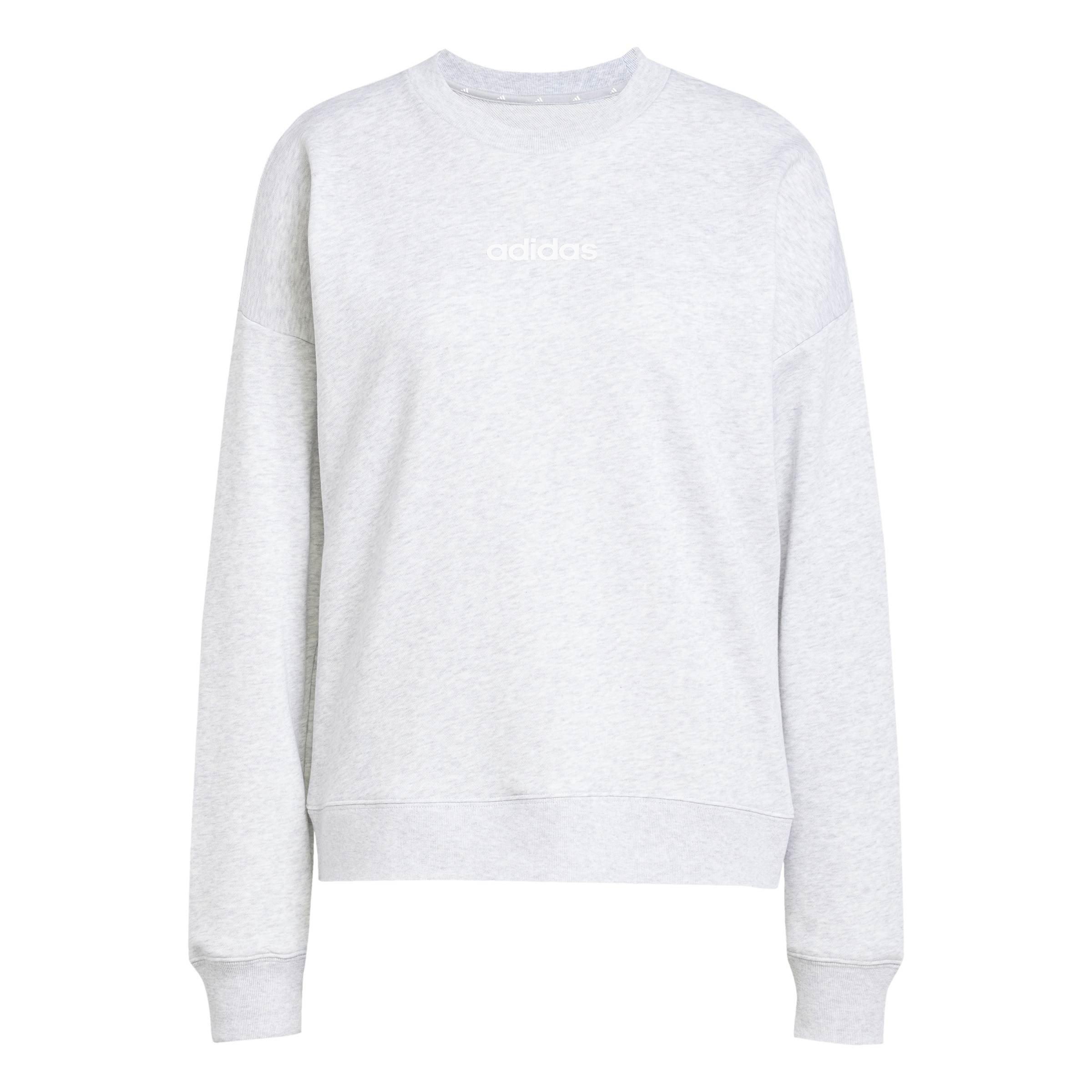 Adidas Women's Crew-Neck Sweatshirt - Light Grey He - 18 (XXL)
