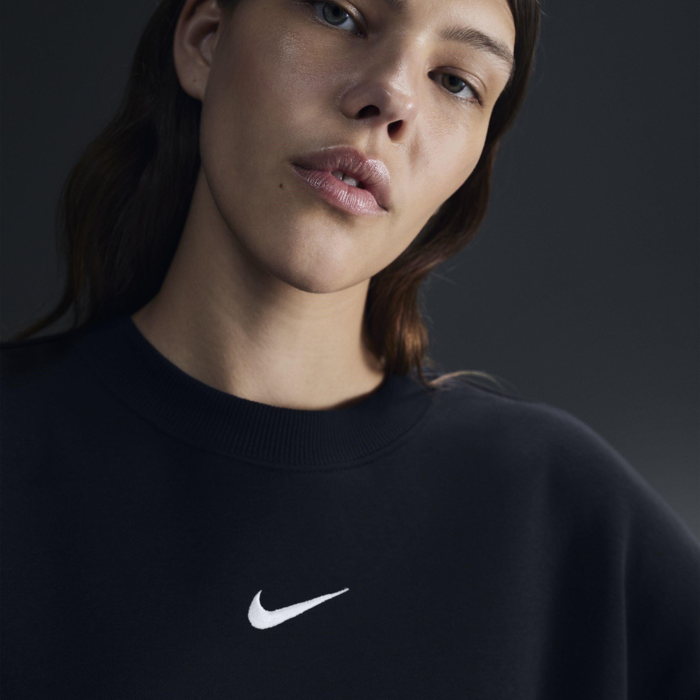 Sort/Sejl - Nike - Phoenix Oversized Crew Sweater Womens - 3