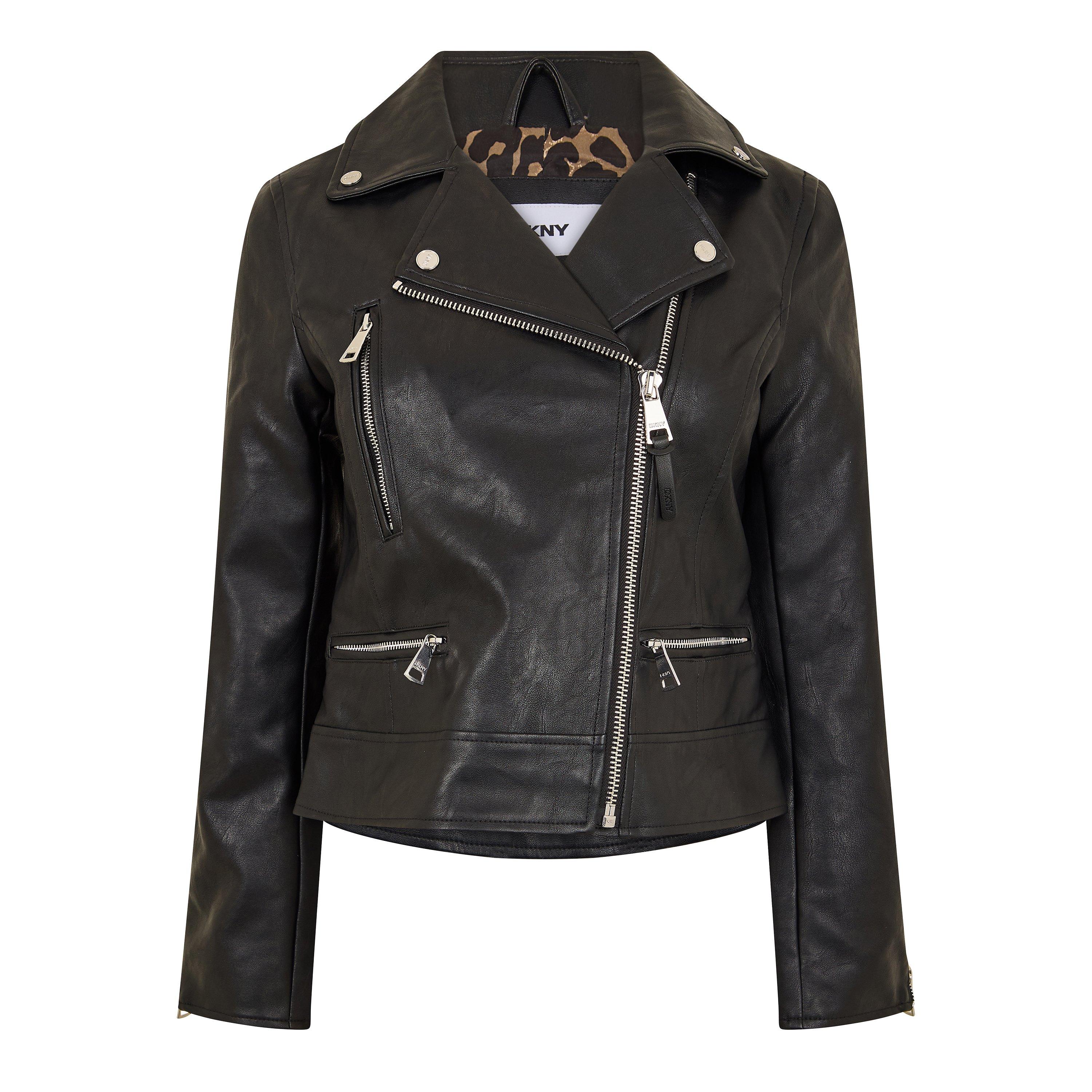 DKNY Women's Faux Leather Jacket | Flannels