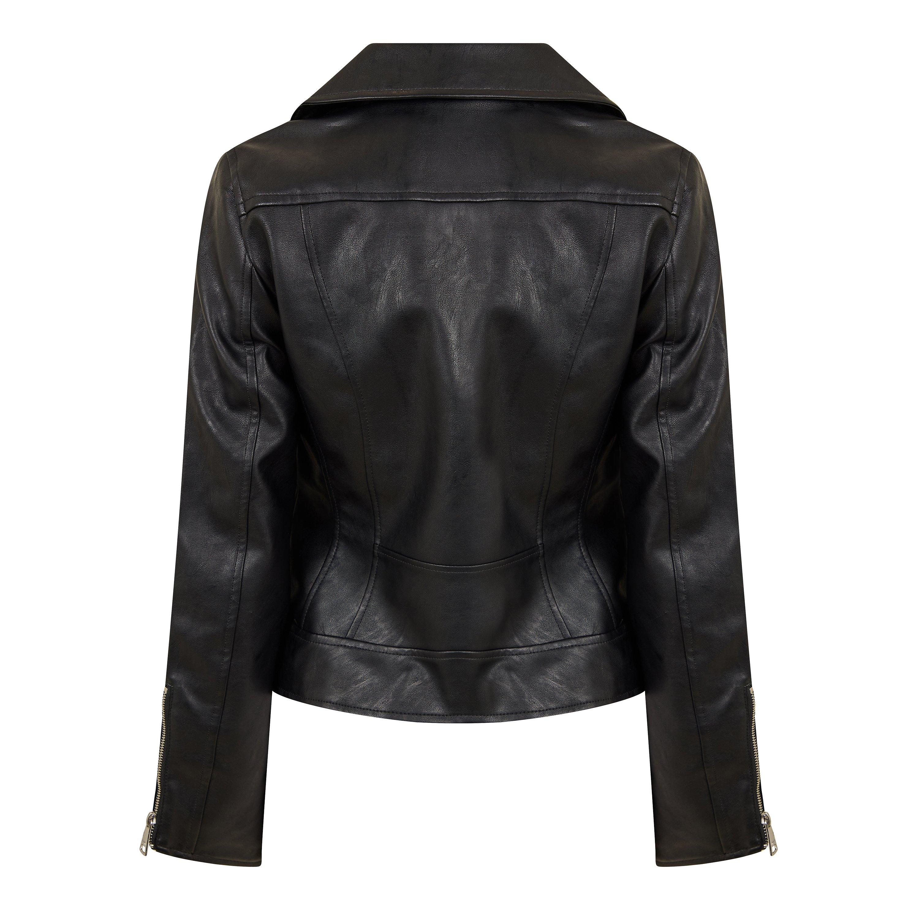 DKNY Women's Faux Leather Jacket | Flannels