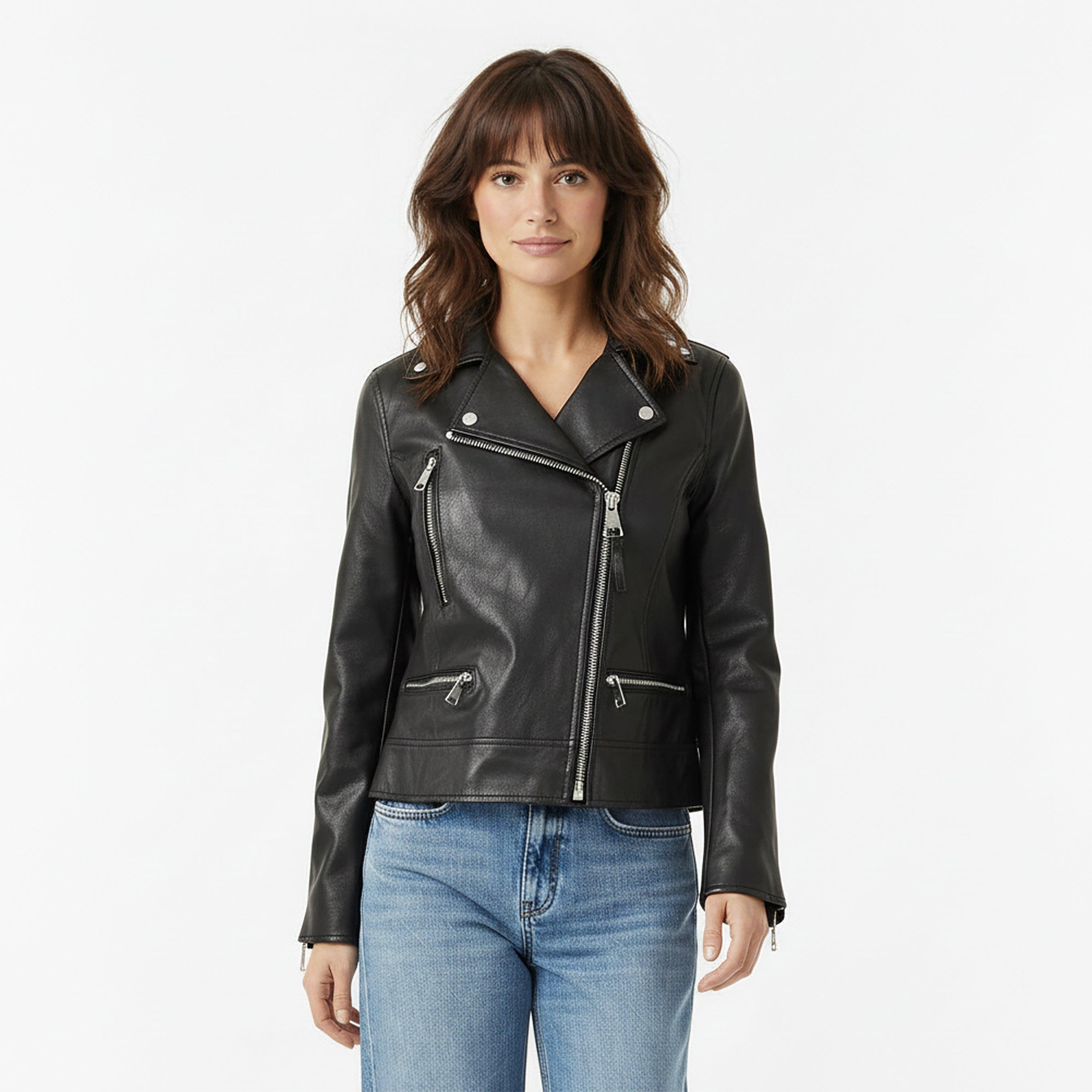 DKNY Women's Faux Leather Jacket | Sports Direct