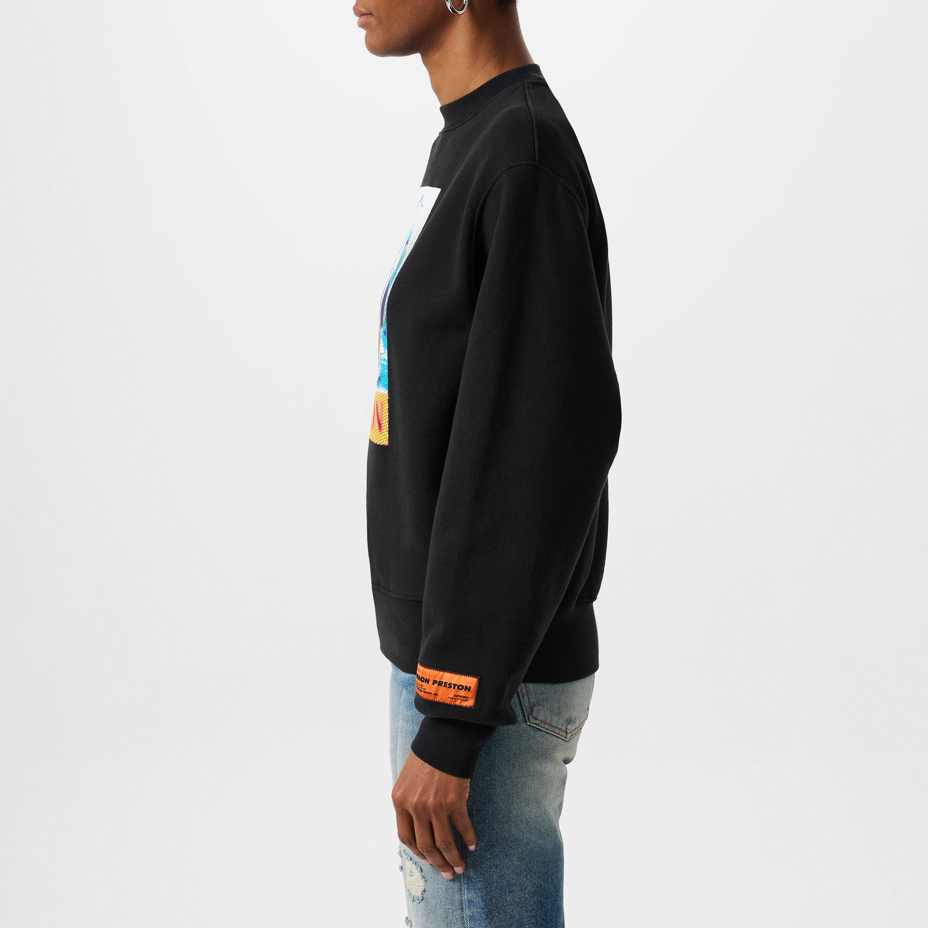 Navy - Heron Preston - Women's Halftone Graphic Crew Sweatshirt - 2