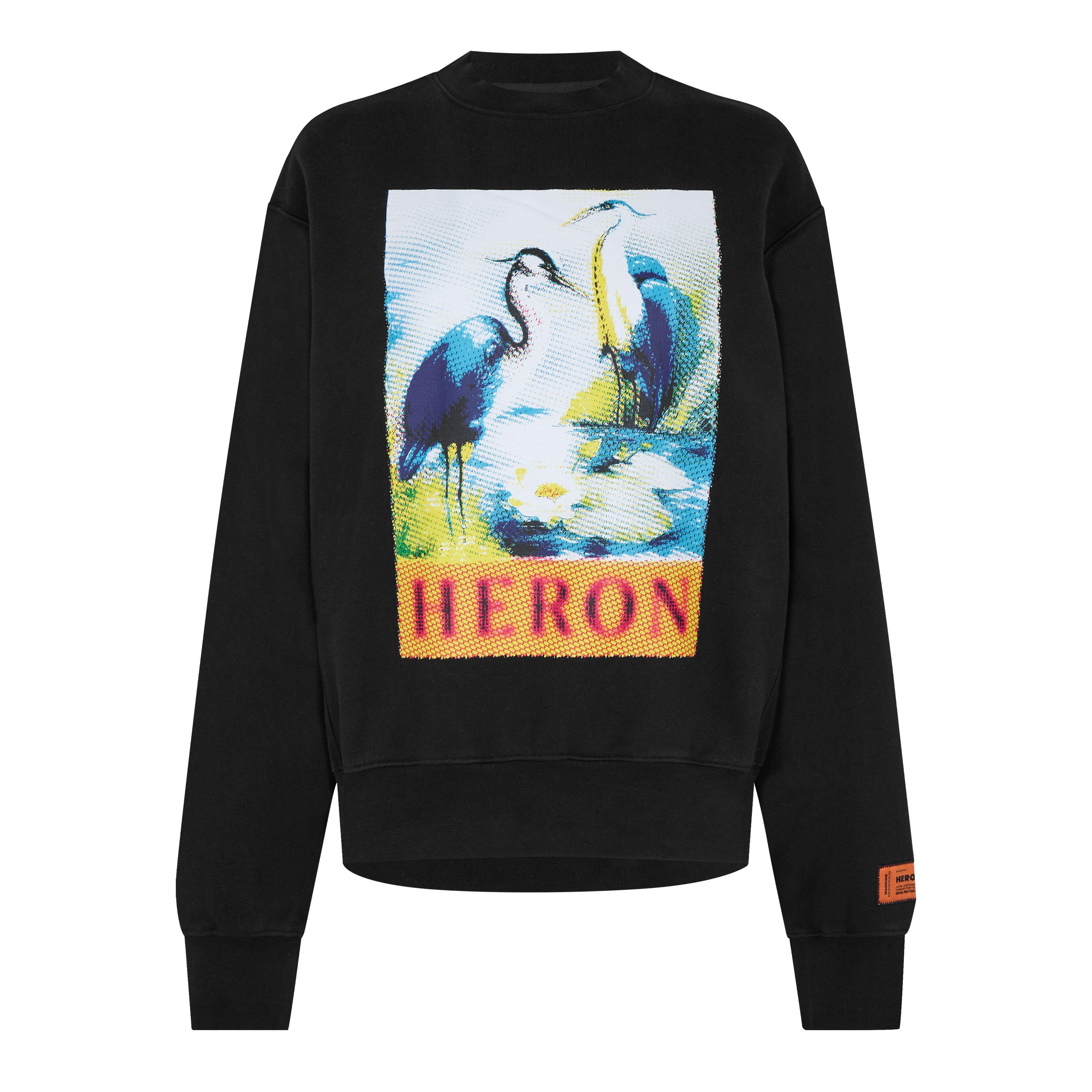 Navy - Heron Preston - Women's Halftone Graphic Crew Sweatshirt - 5
