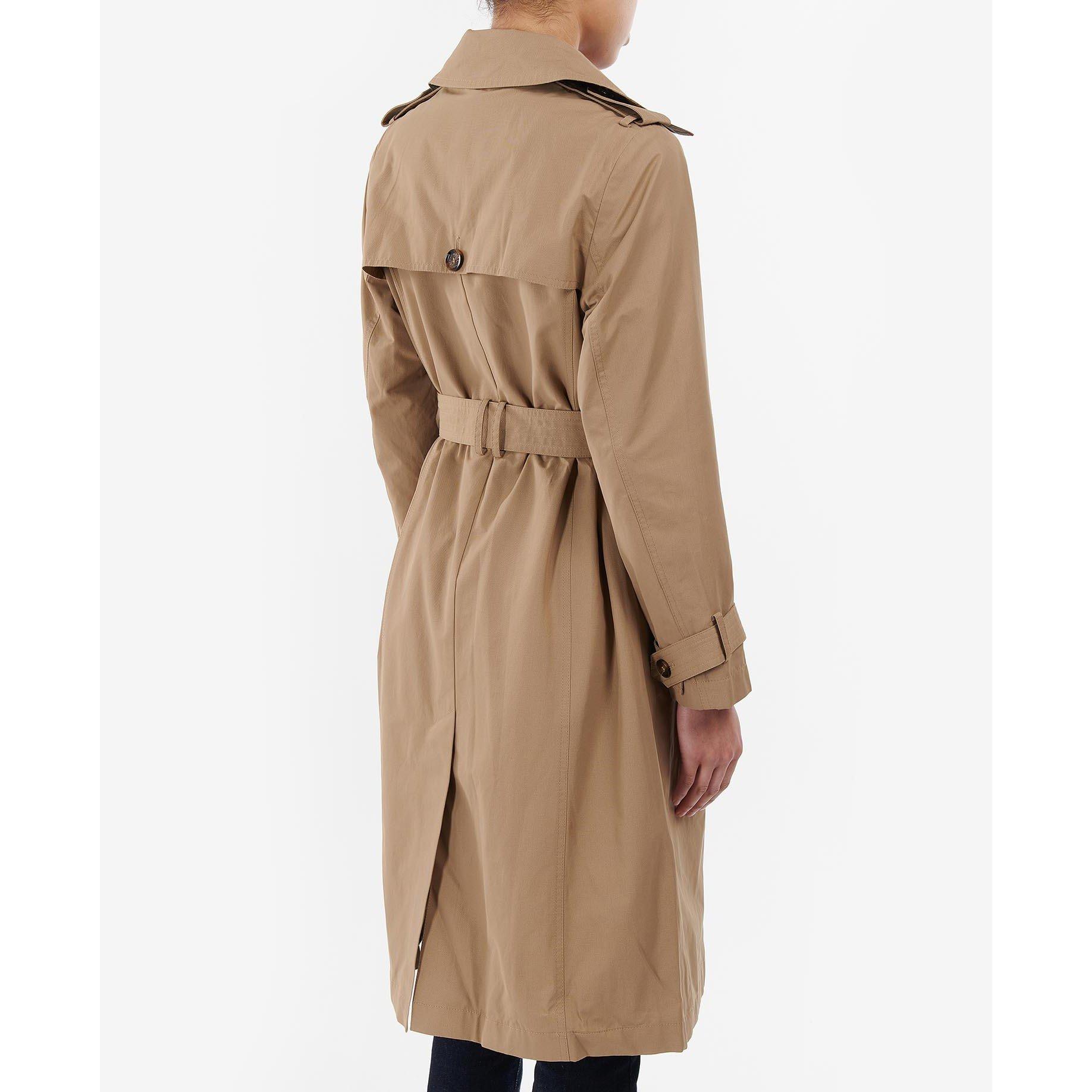 Camel 2 - Barbour - Women's Beal Water Resistant Cotton Slim Fit Trench Coat - 3